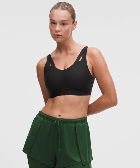 Спортивное бра Levitation, высокая поддержка — Lululemon, цвет: Чёрный