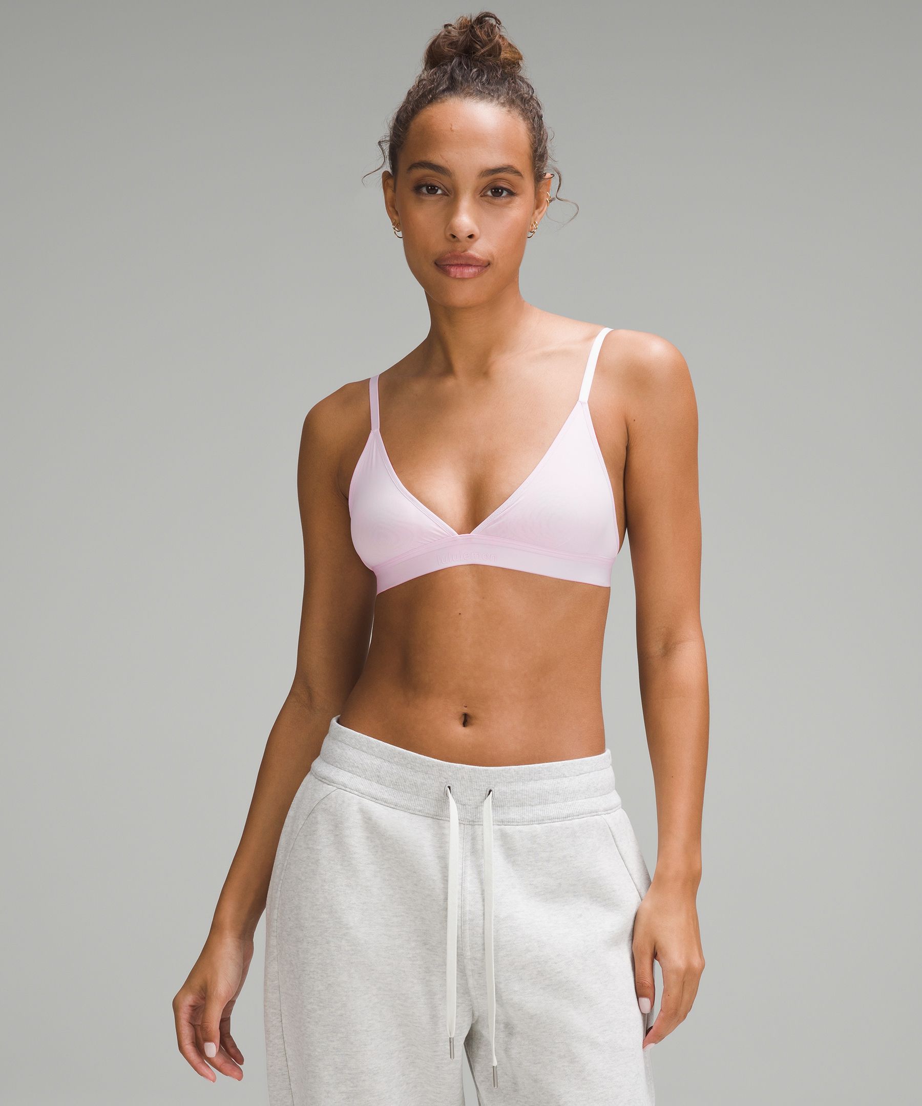 Lululemon Nulu Mesh Logo Triangle Bralette A/b Cup