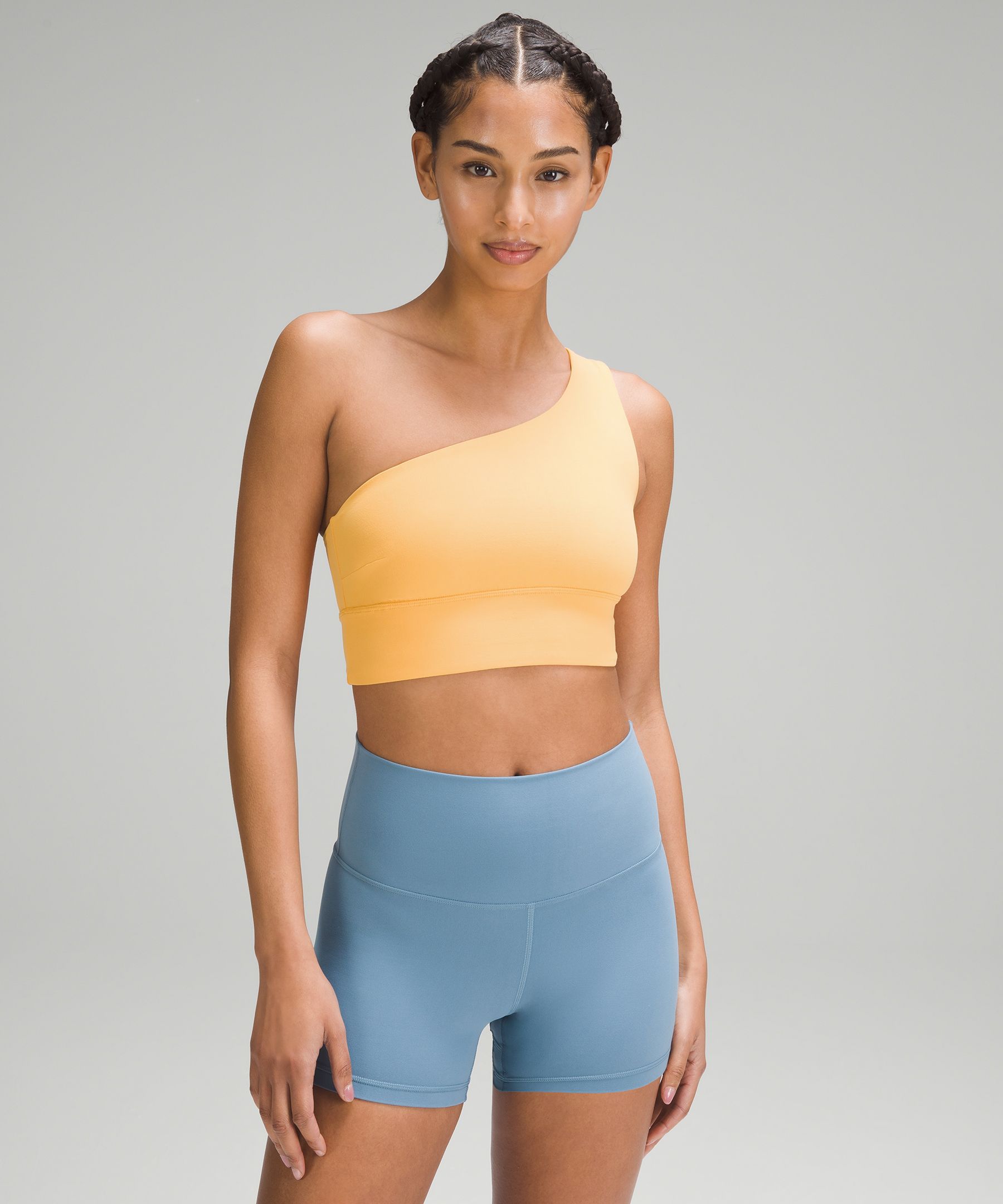 lululemon athletica Align Asymmetrical Sports Bra Light Support in Blue