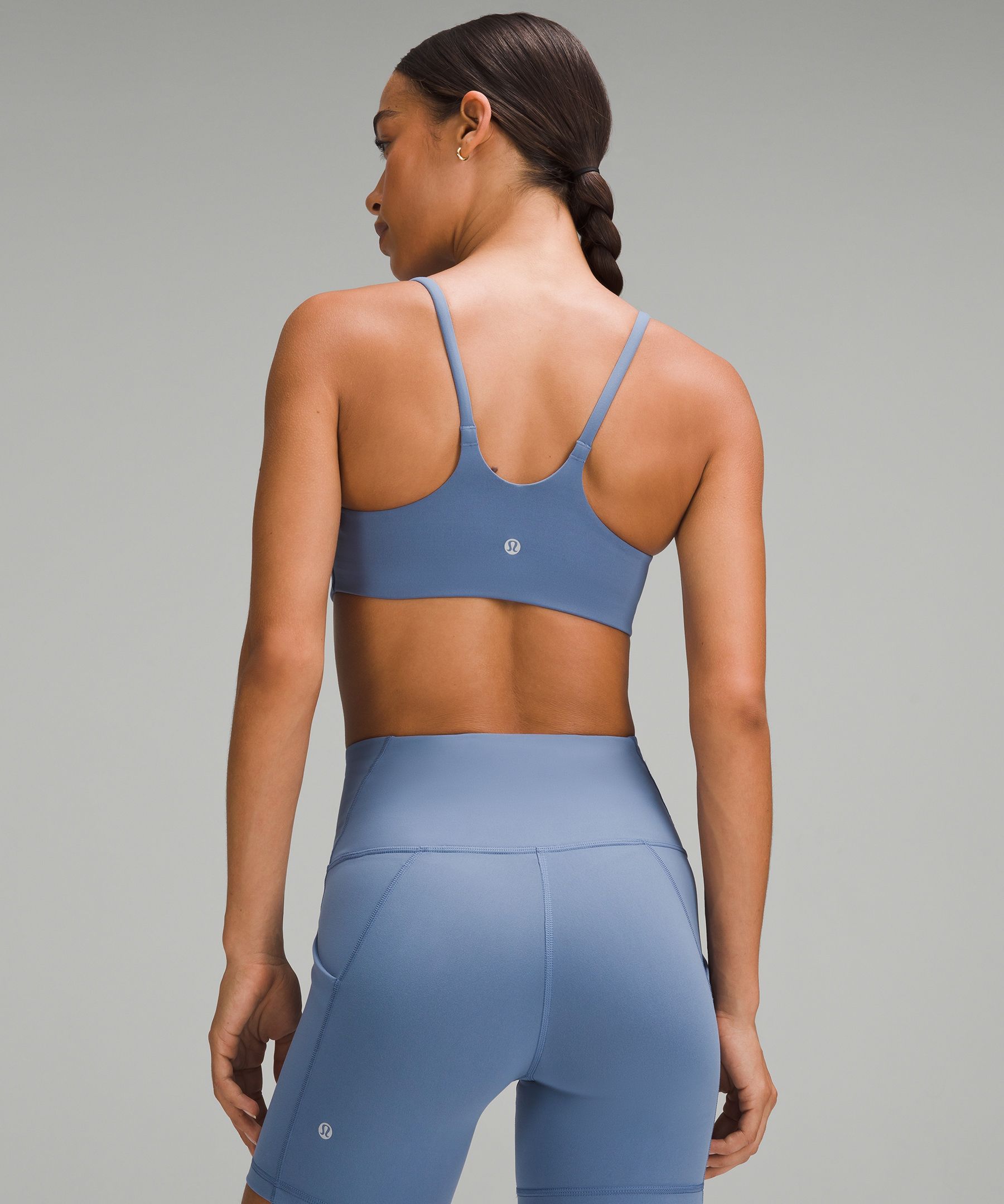 Shop Lululemon Wunder Train Strappy Racer Bra Light Support, C/d Cup