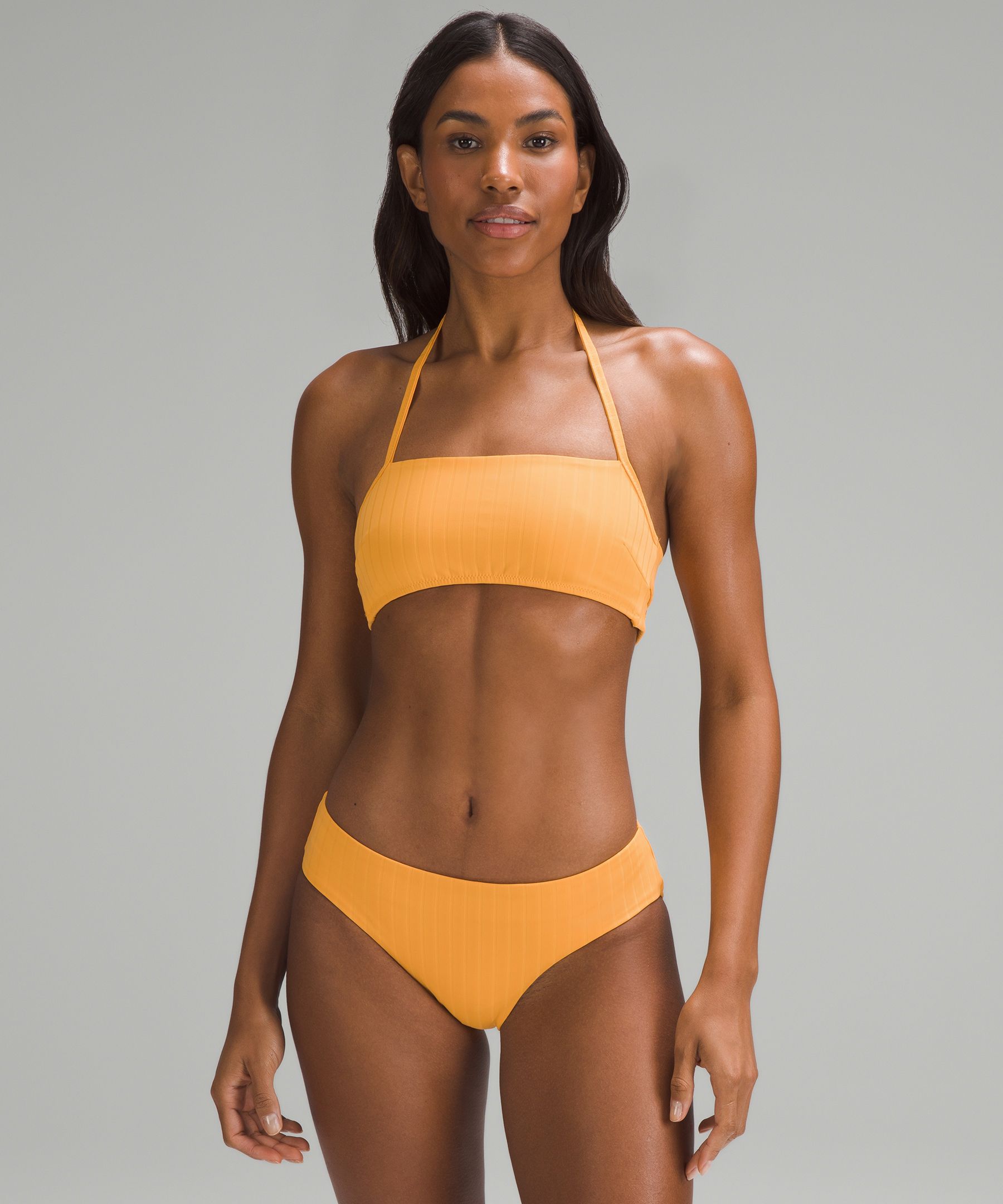 High back discount swim top