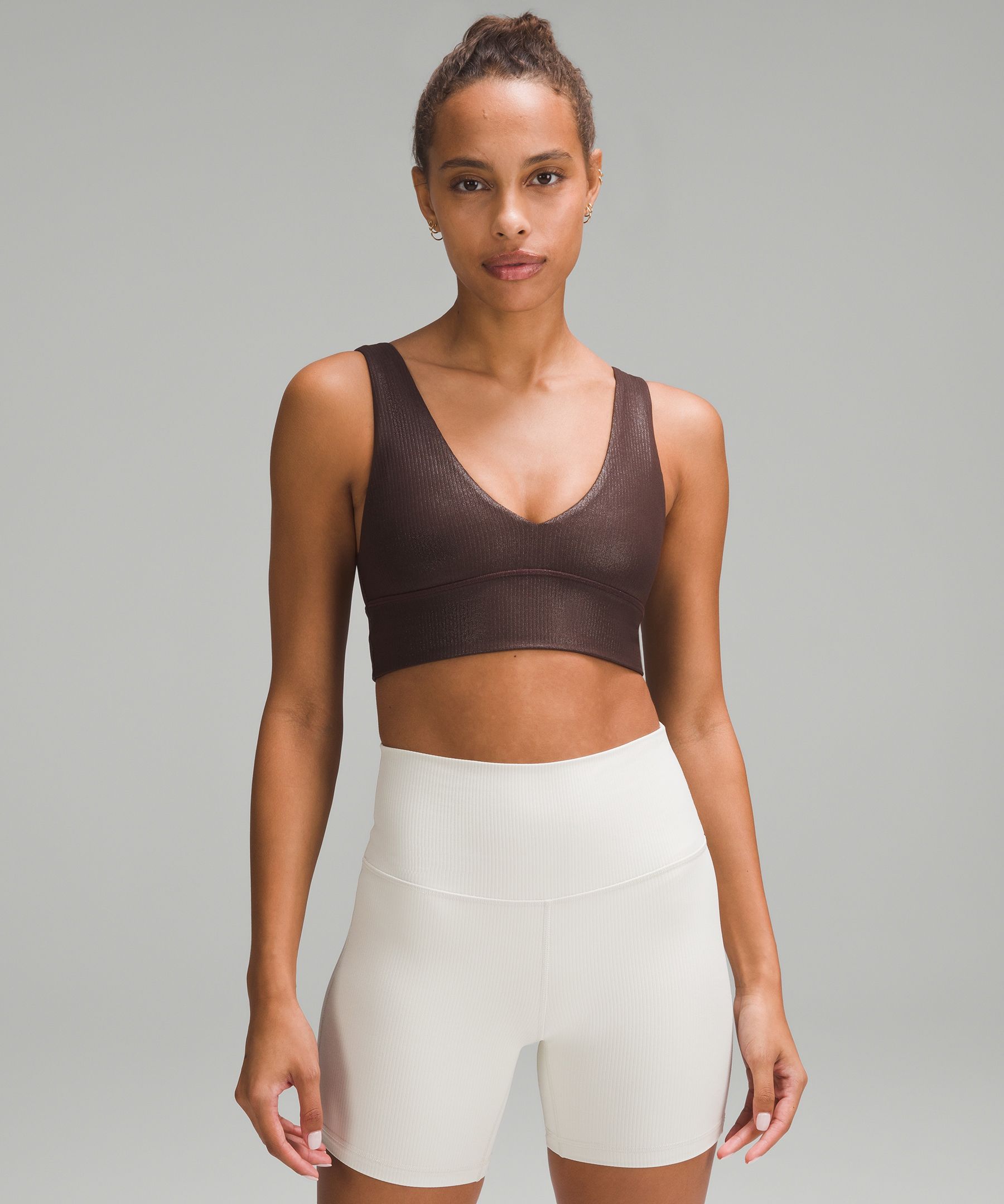 lululemon Align™ Ribbed V-Neck Bra *Light Support, A/B Cup Shine, Women's  Bras