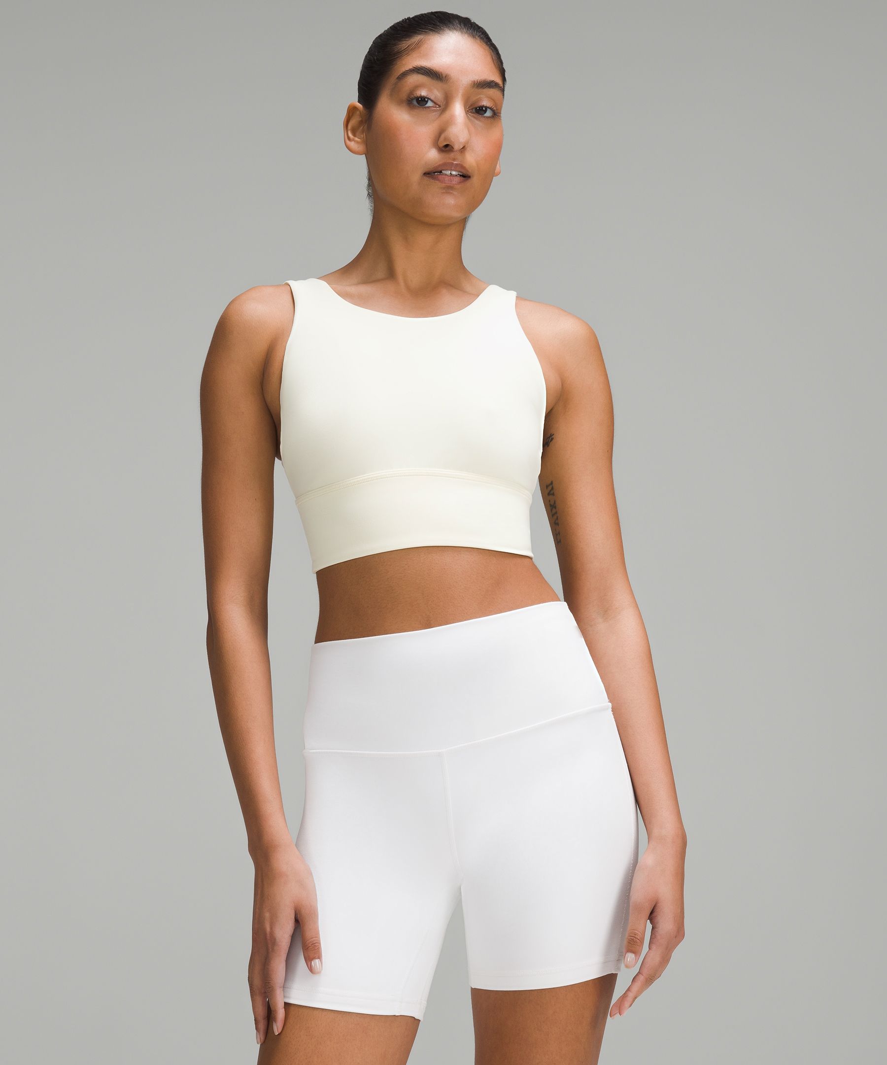 LULULEMON Charcoal White Static Size 4 Sports Bra – Shop Prior Attire