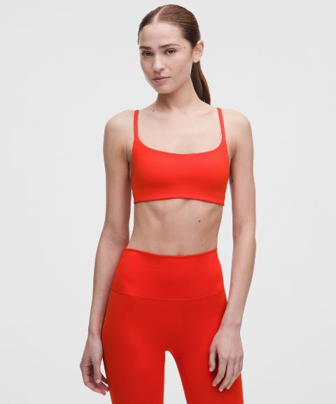 Бра Wunder Train Racer, на завязках, лёгкая поддержка — Lululemon