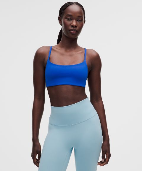 Бра Wunder Train Racer, на завязках, лёгкая поддержка — Lululemon