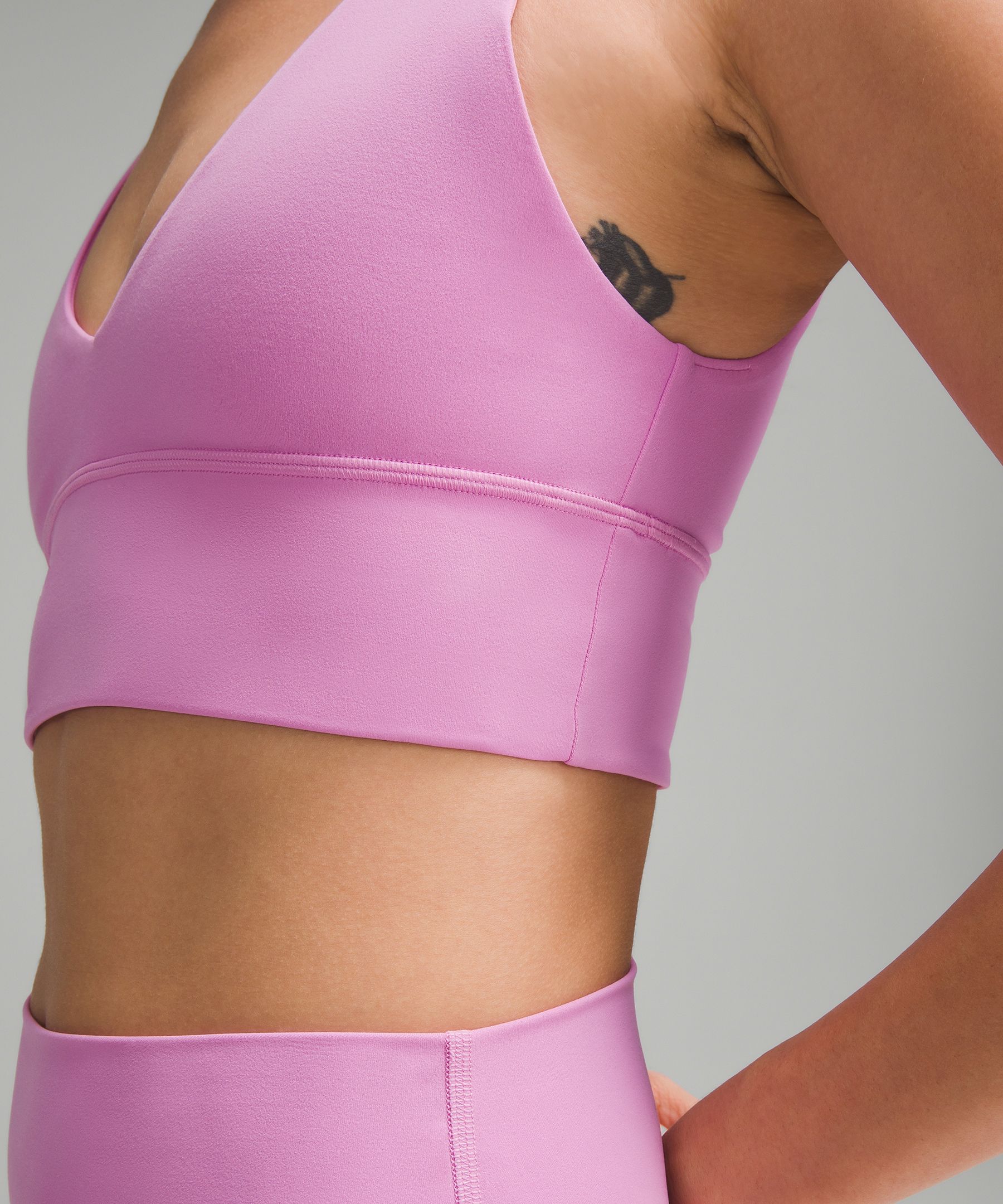 Women's Flex Light Support V-Neck Crop Sports Bra - All In Motion™ Pink XL