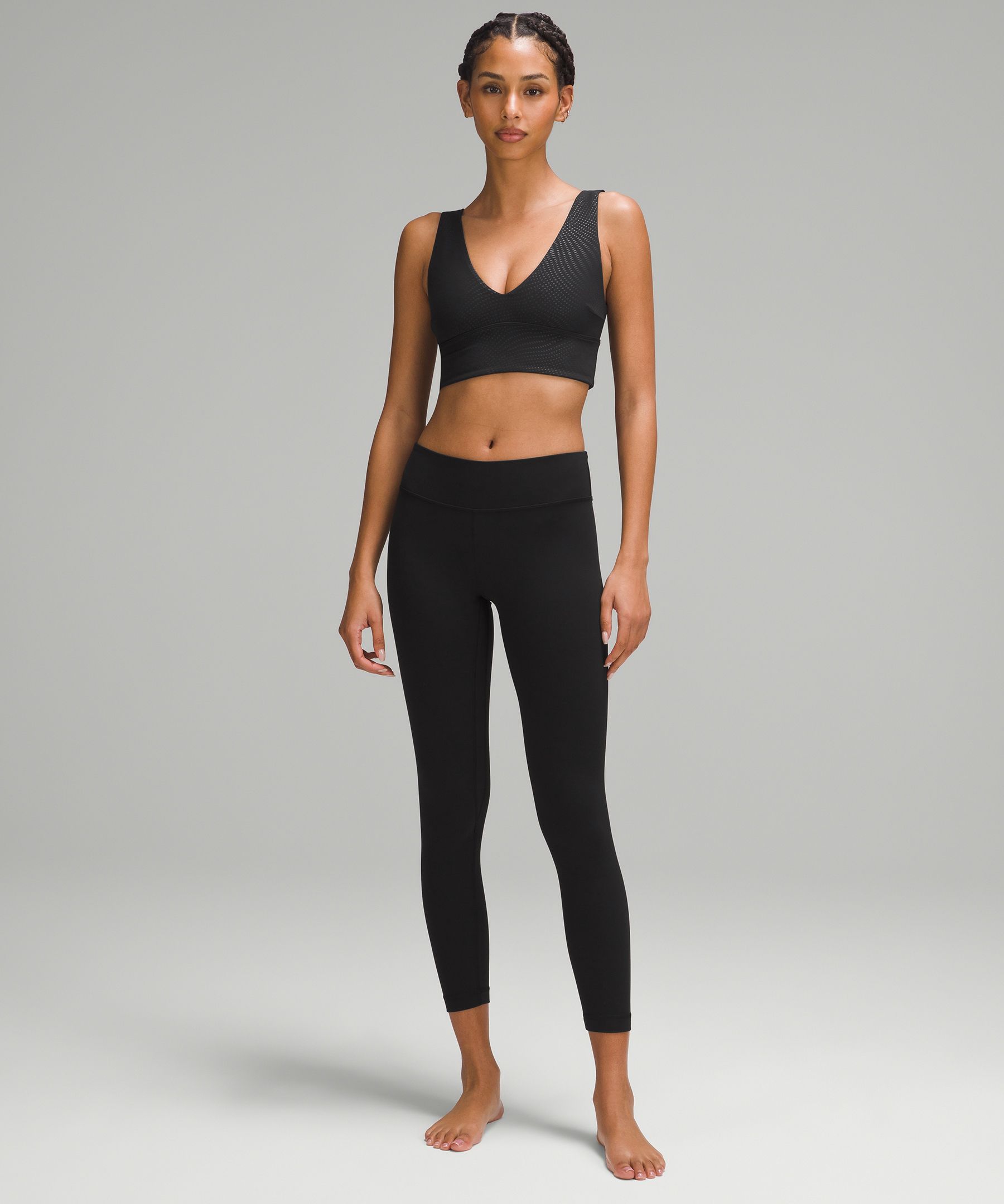 lululemon athletica Softstreme Scoop-neck Sports Bra B/c Cup - Color Black  - Size 10 in Gray