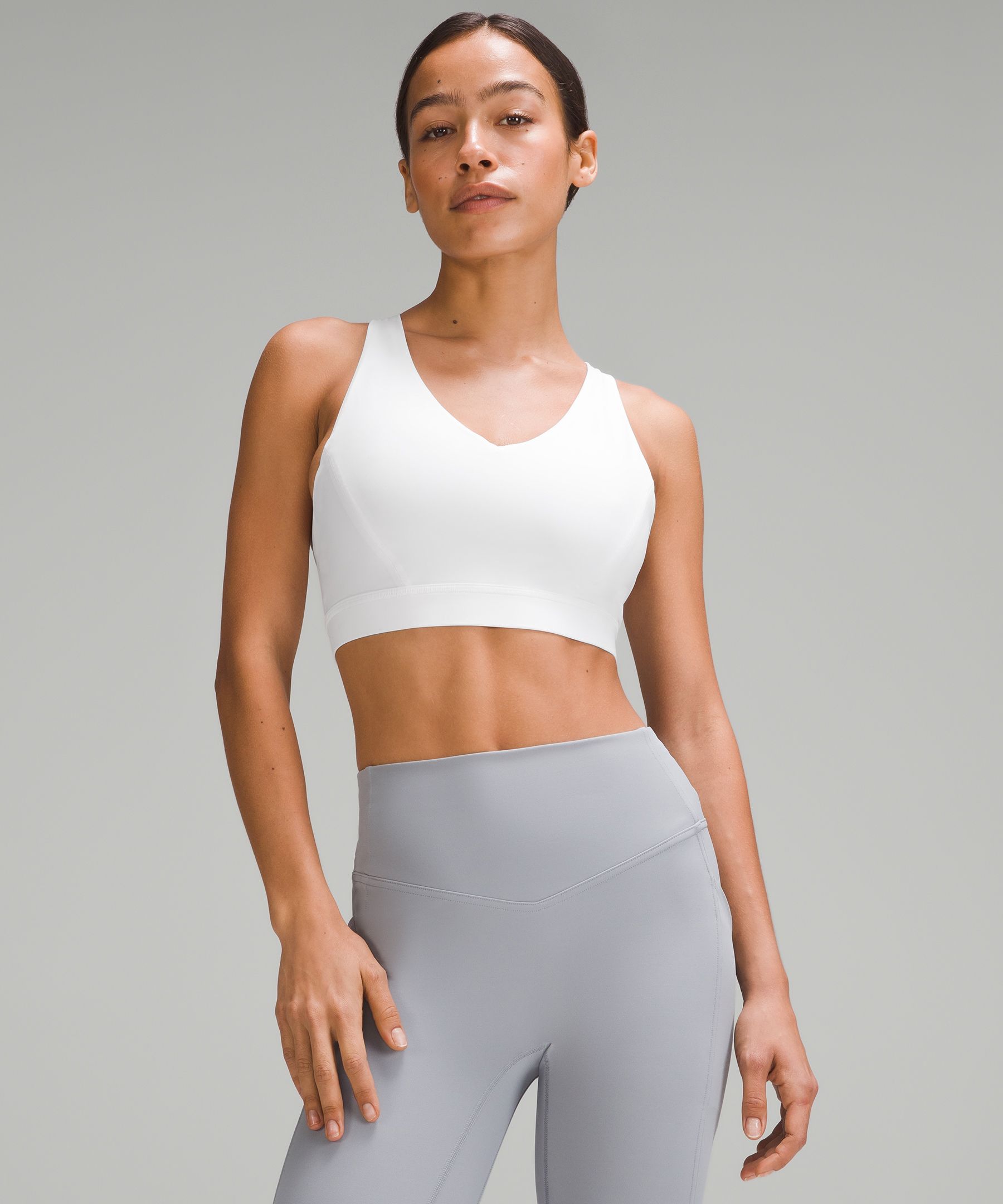 Lululemon Sports Bra Tank Top Combo Womens Size XS Blue Thin Straps Yoga  Gym Run