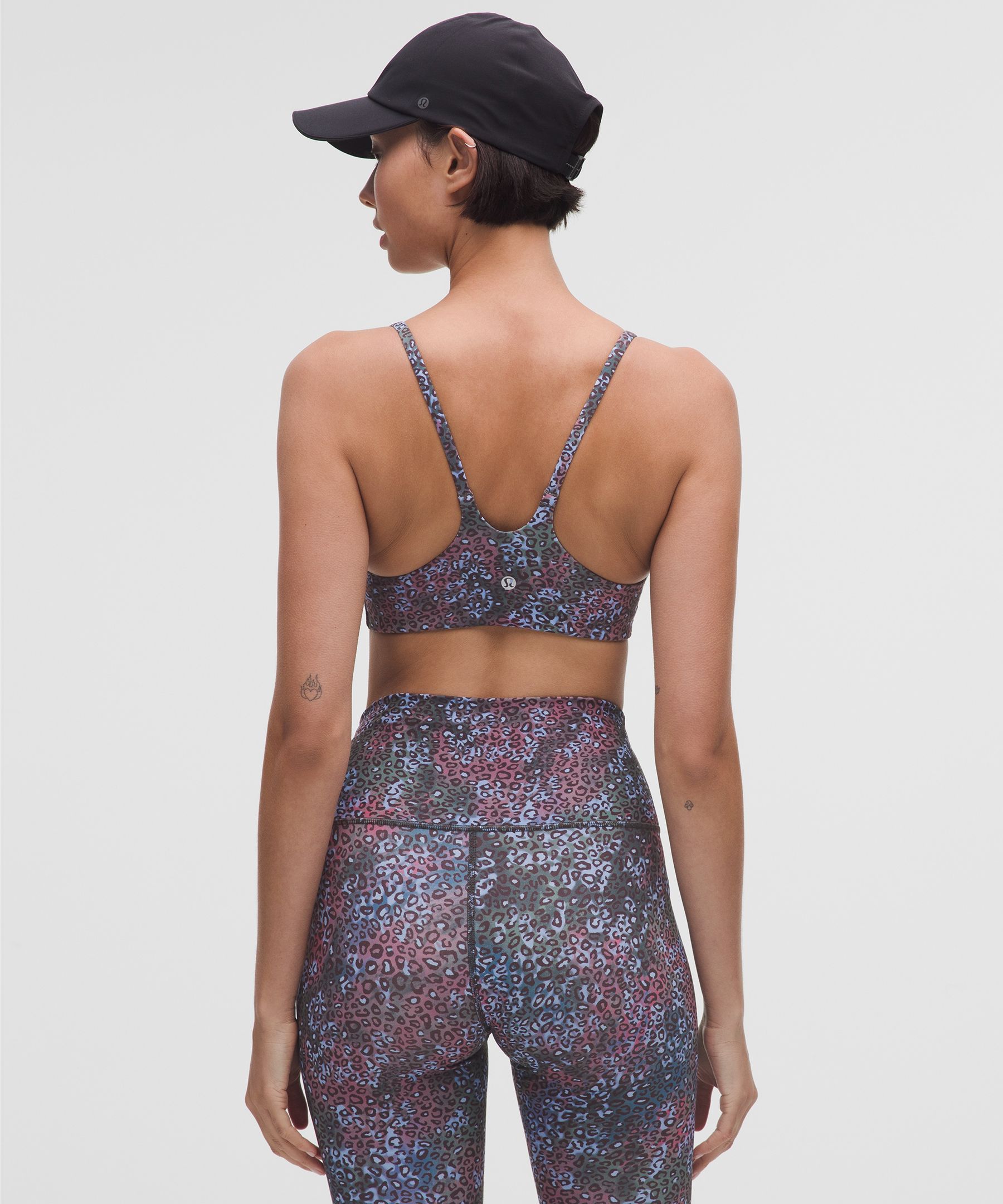 Lululemon Wunder Train Strappy Racer Bra In Multi