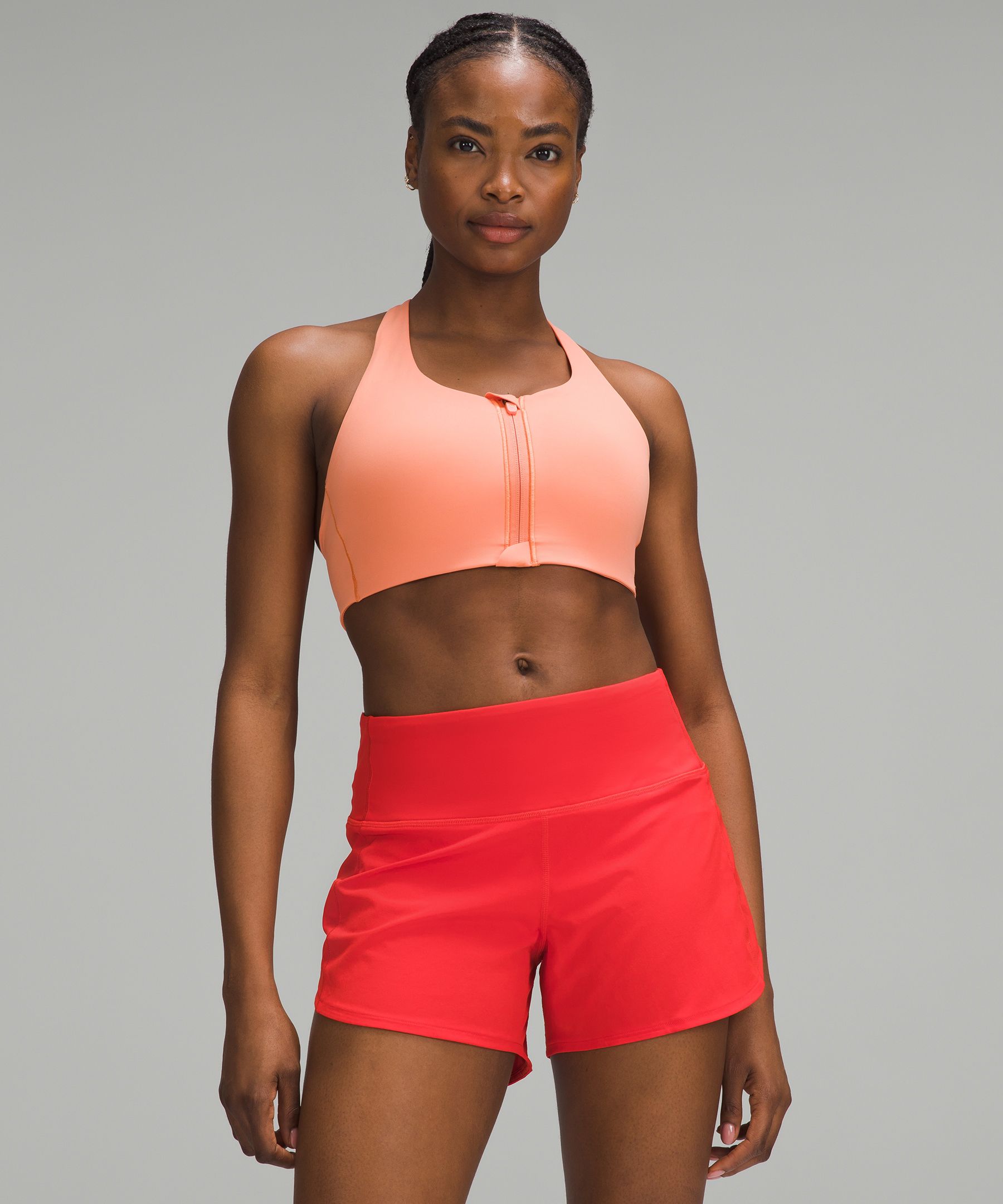 Red Pullover Sports Bras Tops.