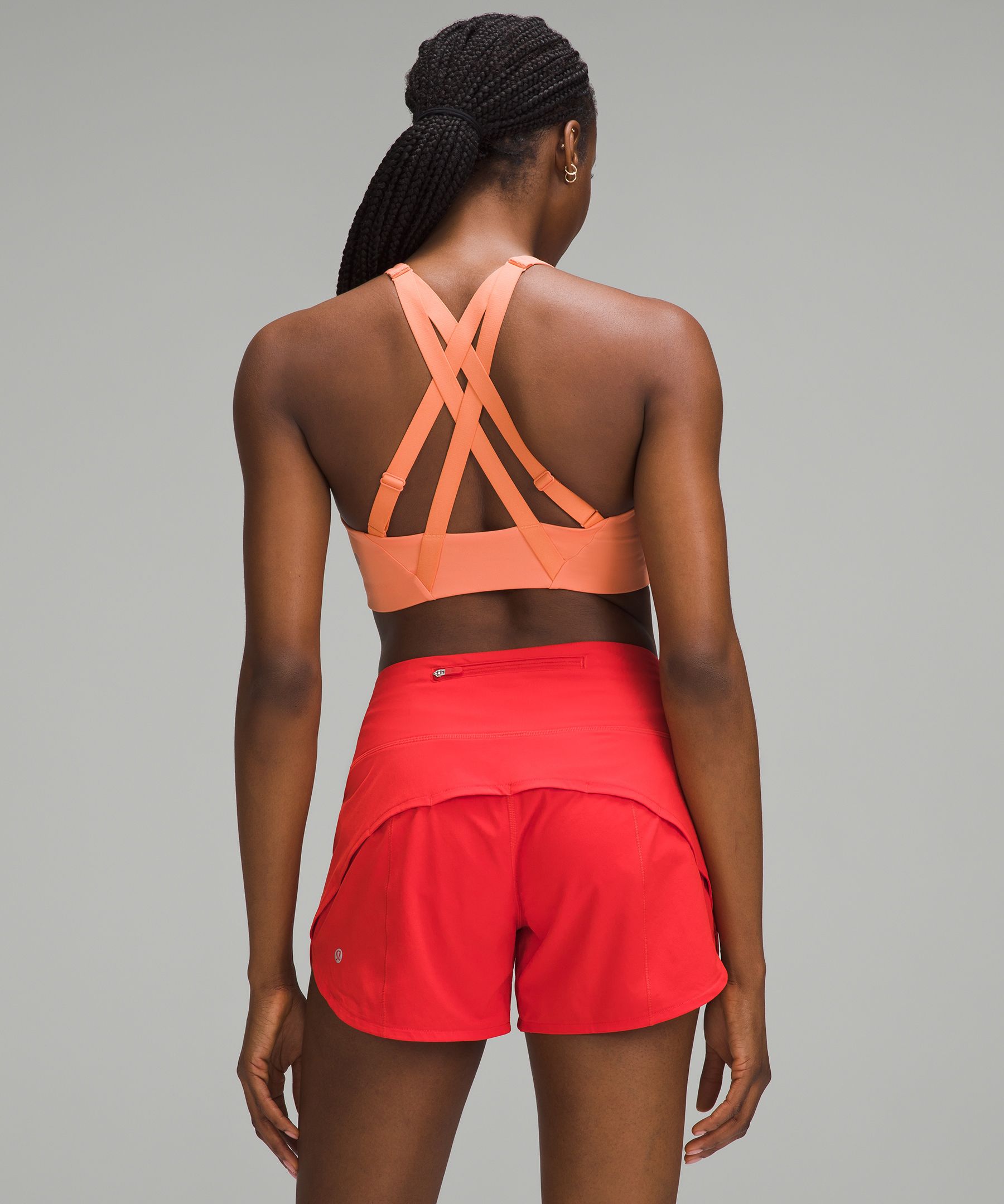 Gymshark Scoop Neck Sports Bra - Cayenne Red