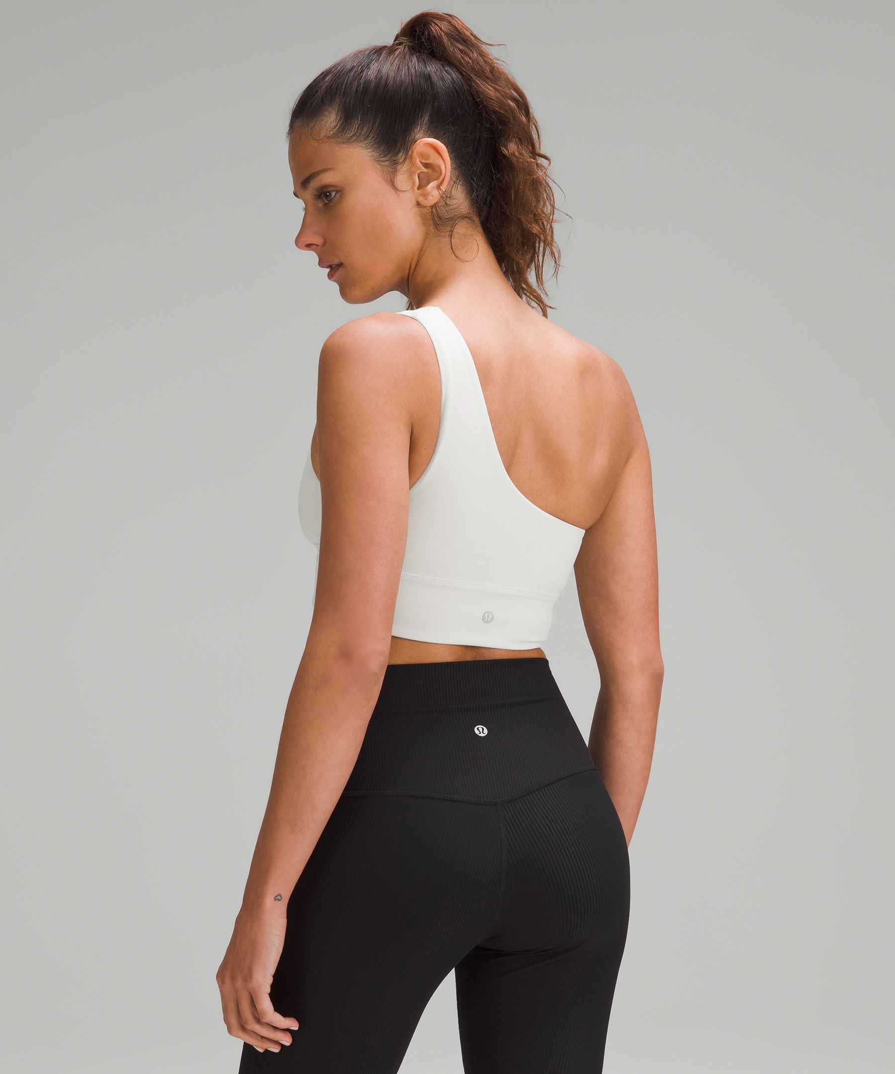 lululemon athletica Align Asymmetrical Sports Bra - Women's - Lycra/nylon  in Black