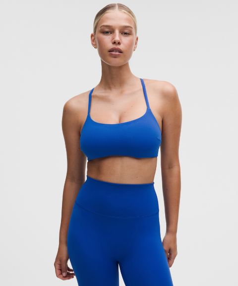 Бра Wunder Train Racer, на завязках, лёгкая поддержка — Lululemon