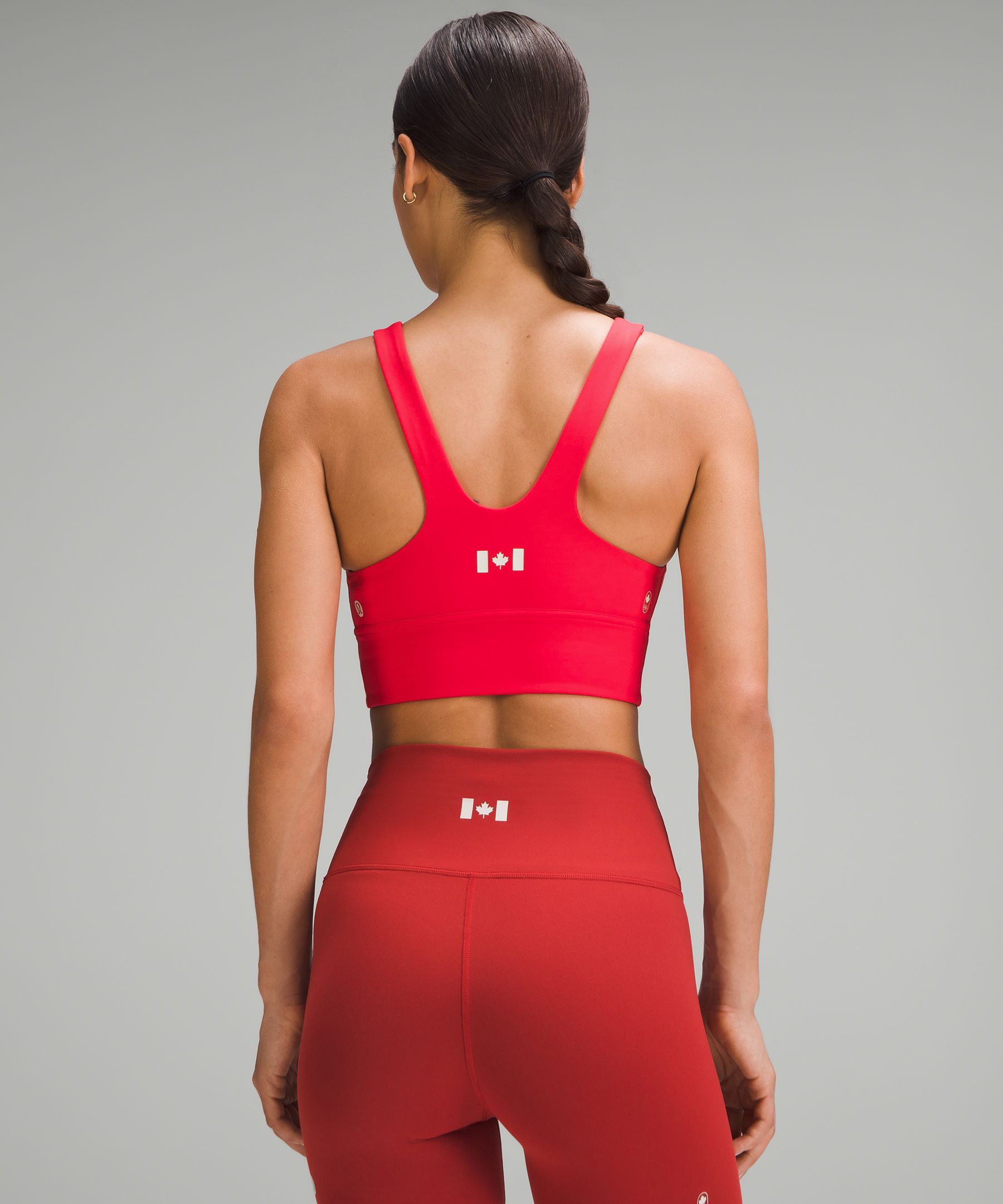 Team Canada Wunder Train High-Neck Longline Bra Medium Support, C/D *COC Logo | Women's Bras