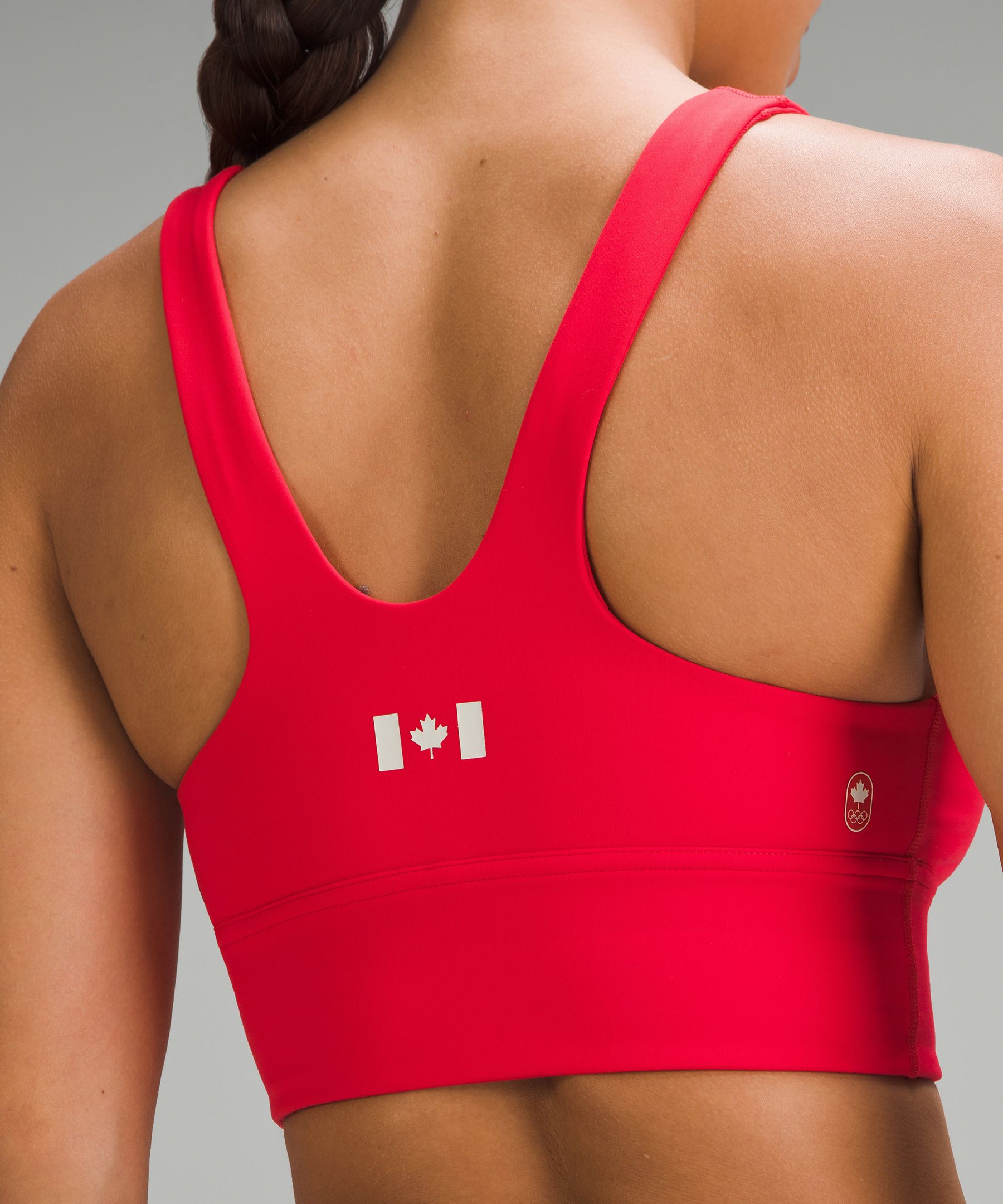 Team Canada Wunder Train High-Neck Longline Bra Medium Support, C/D *COC Logo | Women's Bras