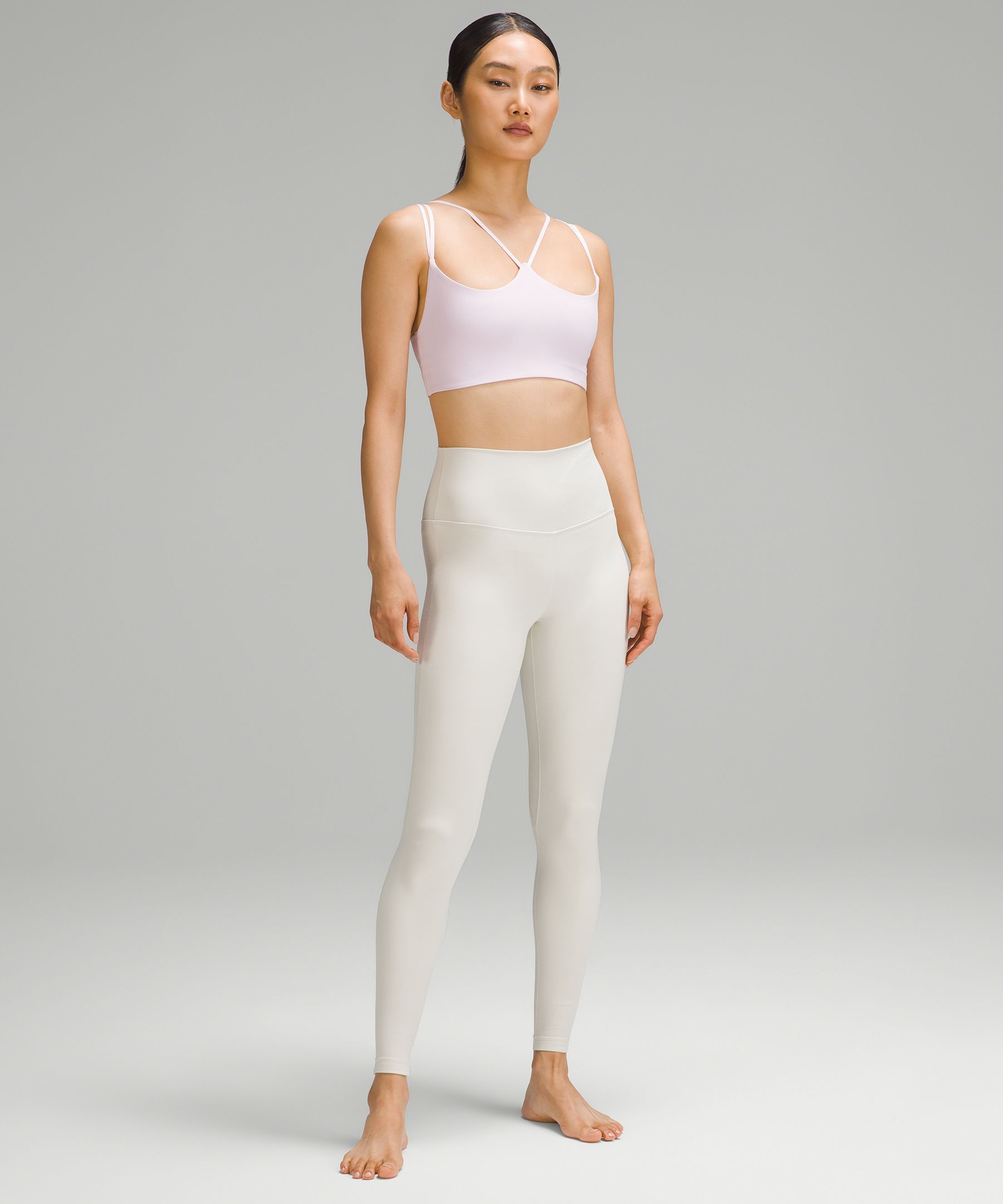 Lululemon Ribbed Nulu Strappy Yoga Bra Light Support, A/b Cup