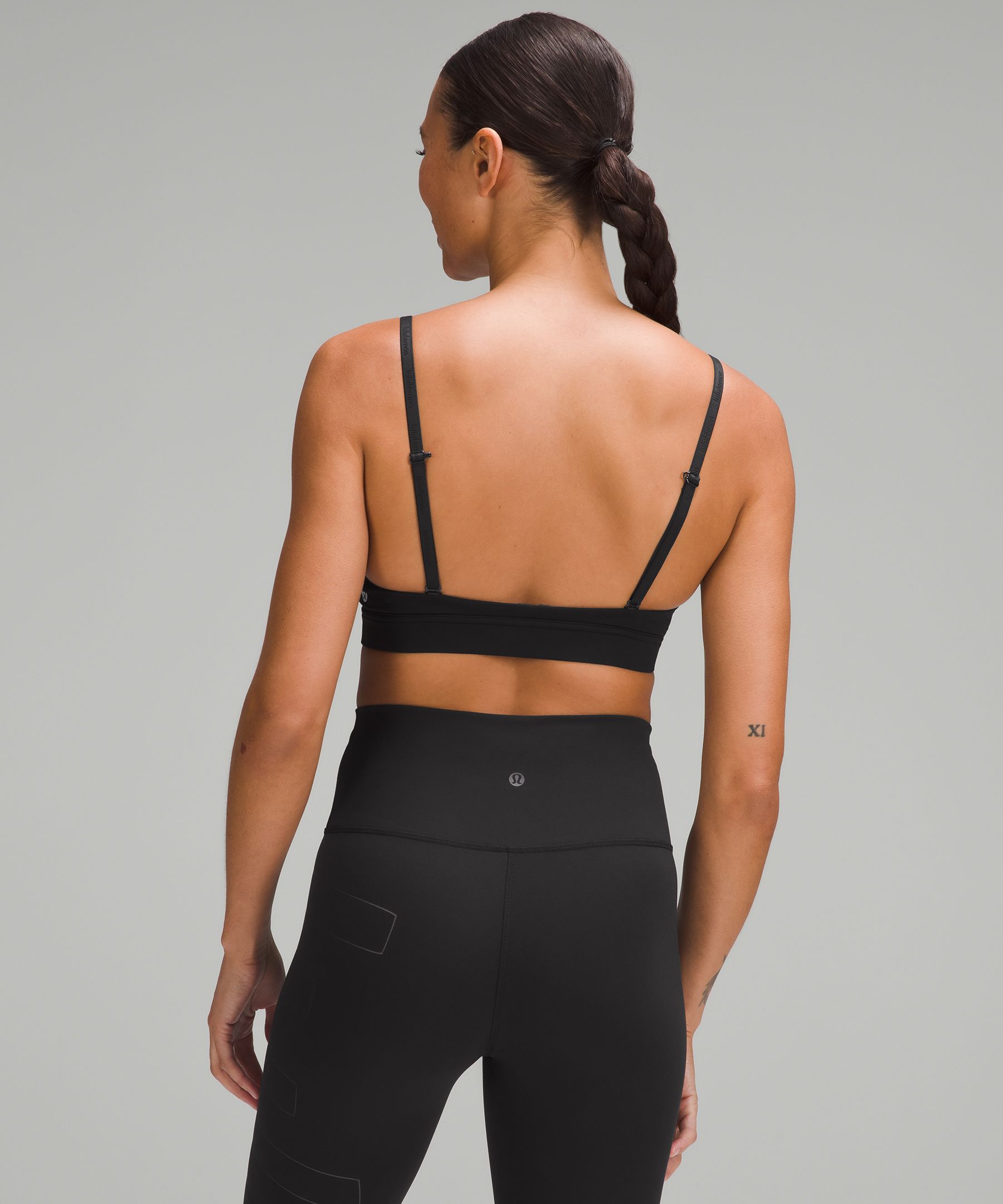 Shop Lululemon License To Train Triangle Bra Light Support, A/b Cup Graphic