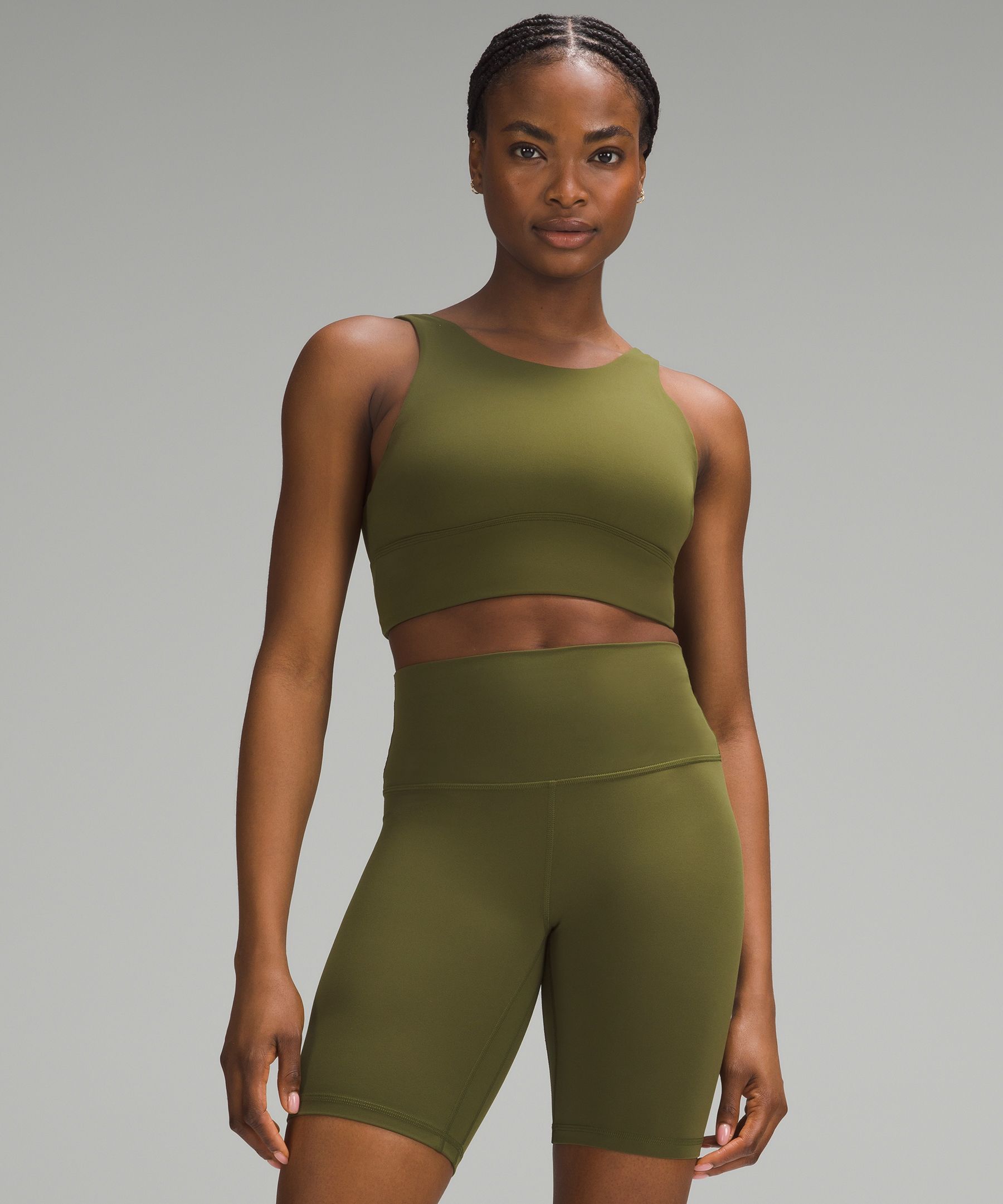 Army Green Buttery Soft Sports Bra – High Performance Initiative Apparel Ltd