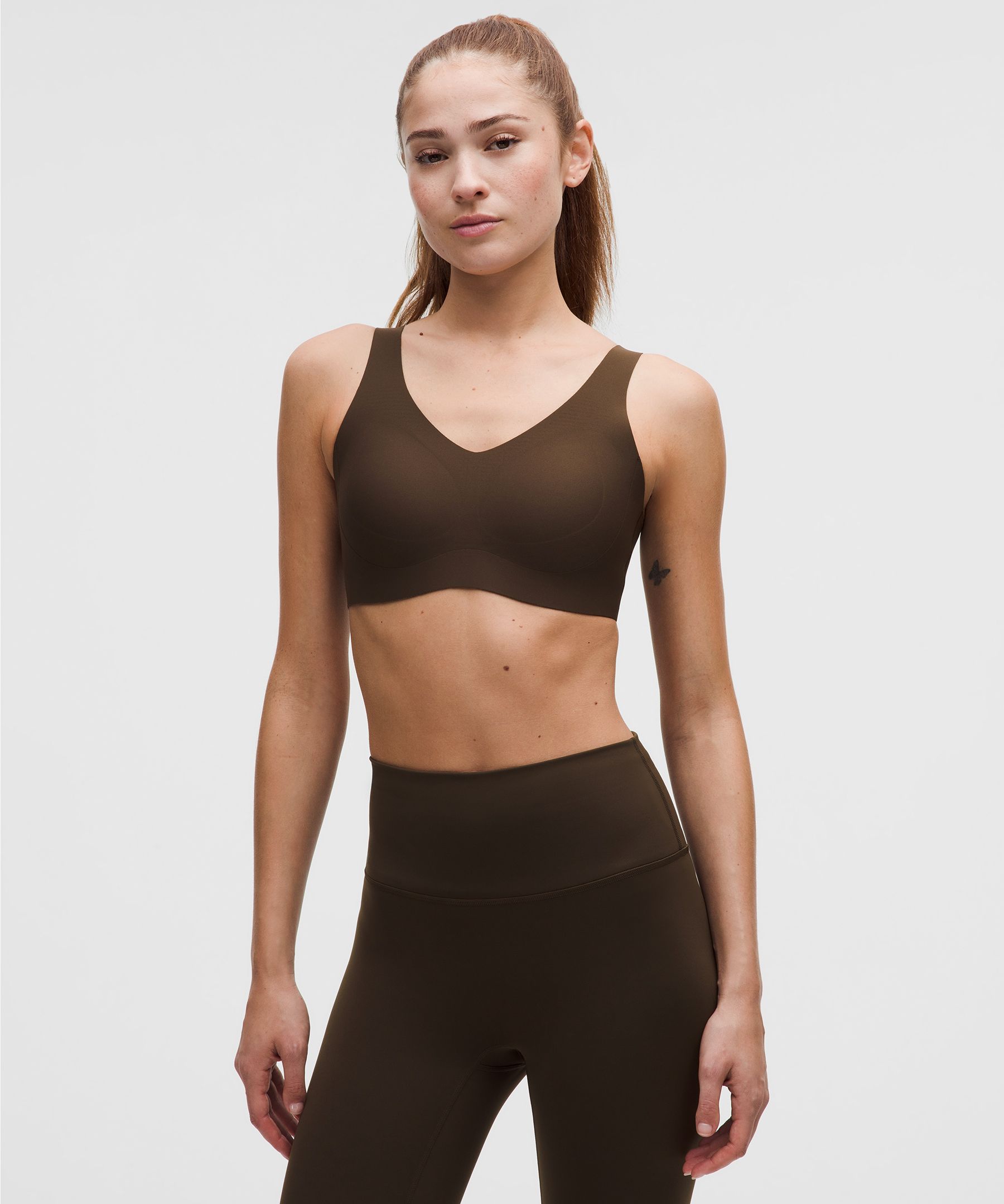 lululemon – Women’s Glow Up Sports Bra Medium Support, B/C Cup – Color Brown – Size 6