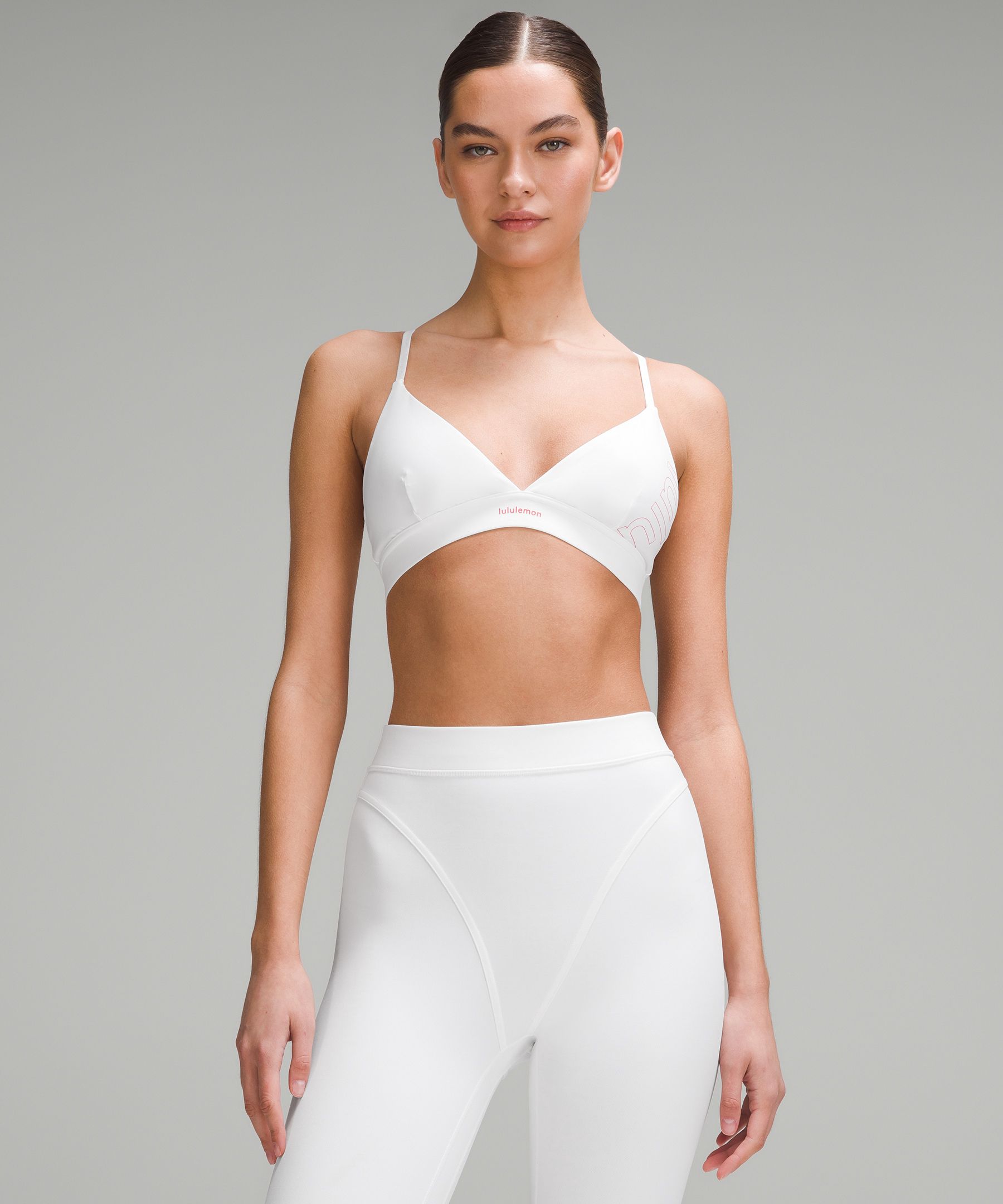 lululemon athletica, Intimates & Sleepwear, Lululemon Size 6 Ebb To  Street Sports Bra White With Adjustable Straps