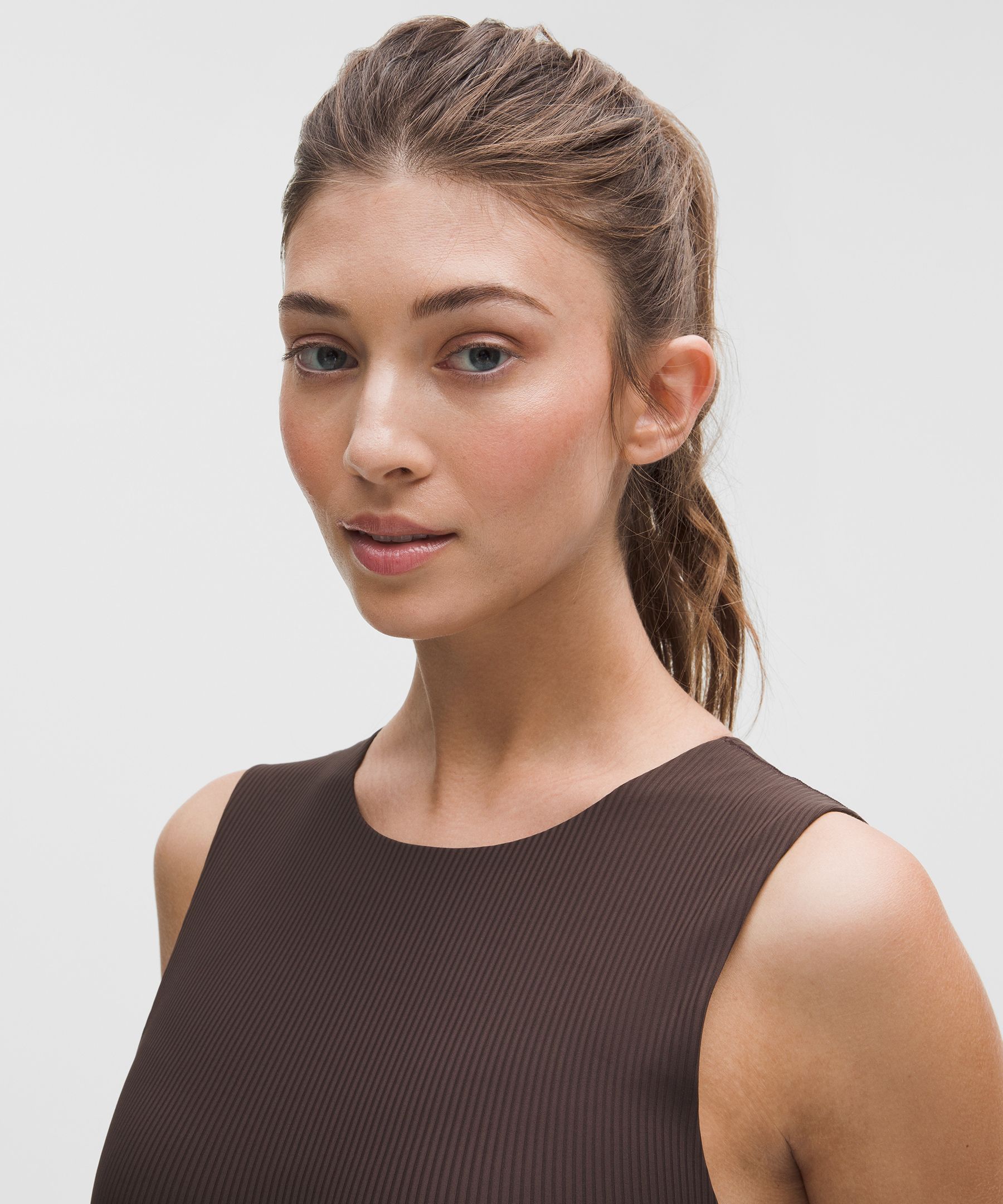 Lululemon Soft Foam Cup Ribbed Sleeveless Crewneck Bra