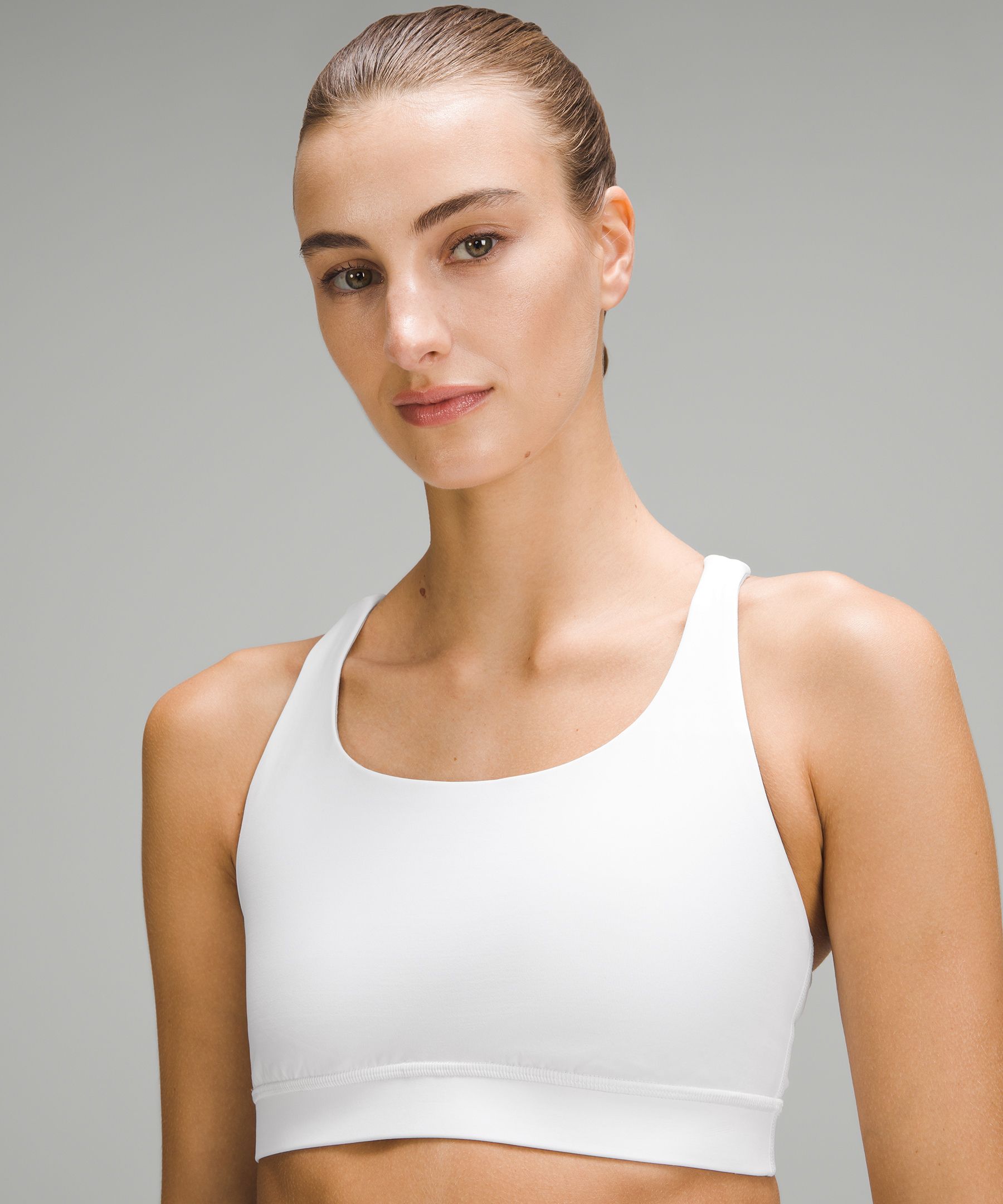 lululemon Energy Longline Bra  Medium Support, B-D Cups – Peloton Apparel  UK