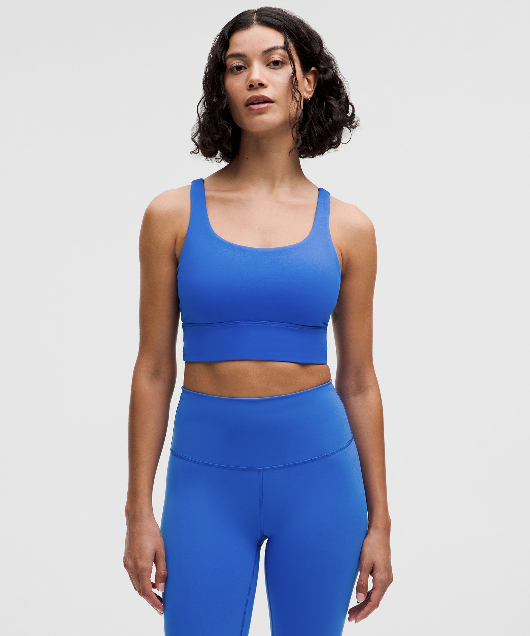 lululemon Energy Longline Bra Medium Support, B–D Cups - Blue