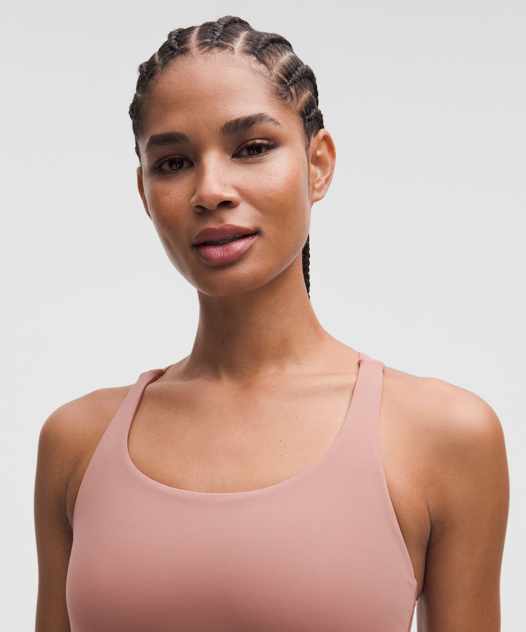 Lululemon Energy Longline Bra In Pink