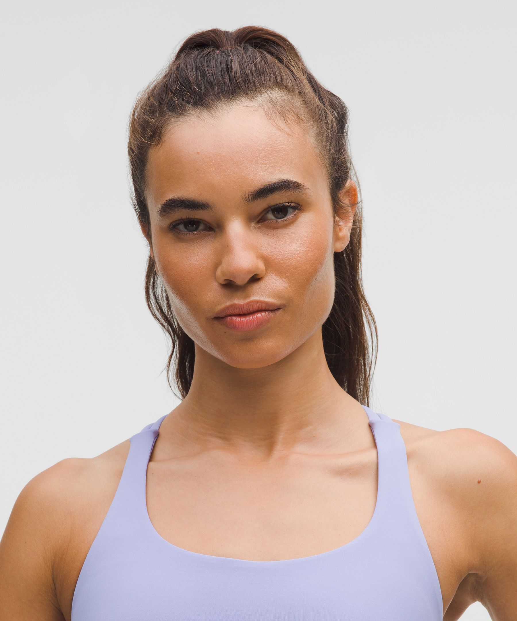 Lululemon Energy Longline Bra In Pink