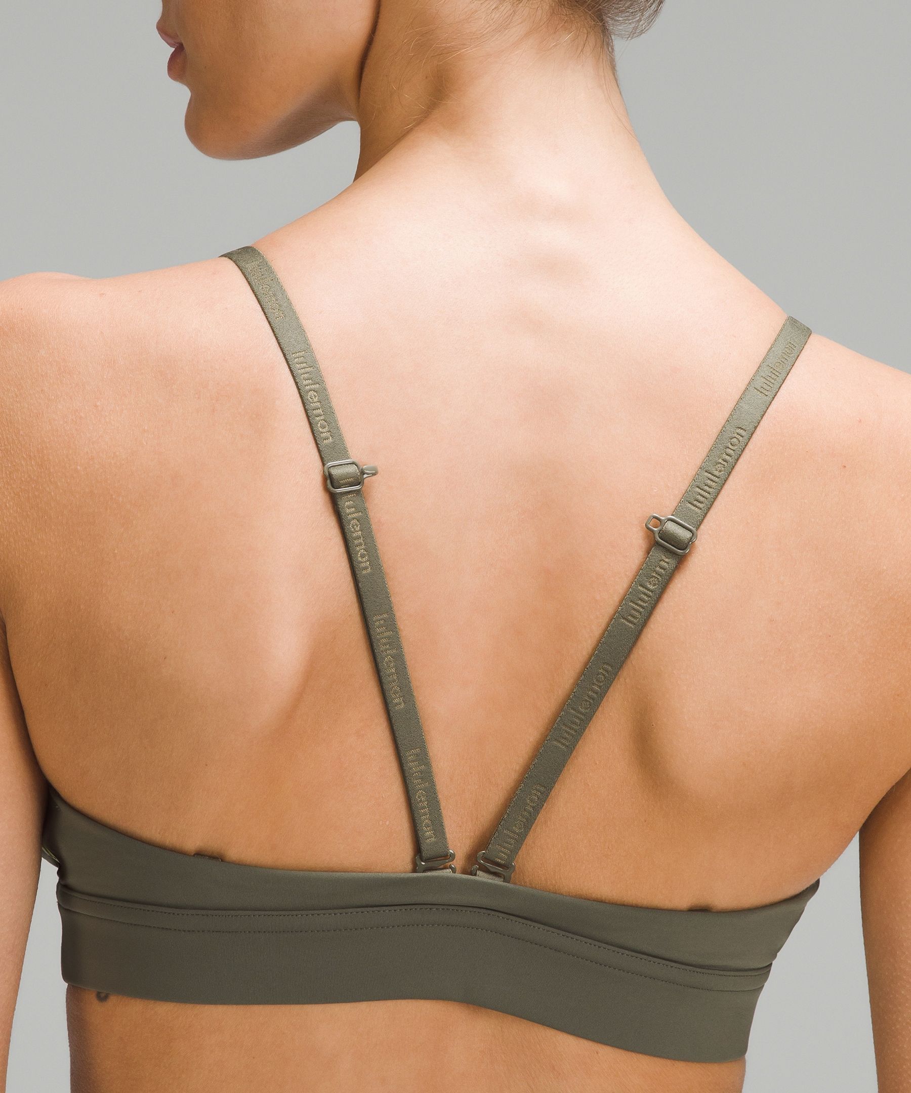 Lululemon License to Train Triangle Bra Light Support, A/B Cup *Logo -  Meadowsweet Pink - lulu fanatics