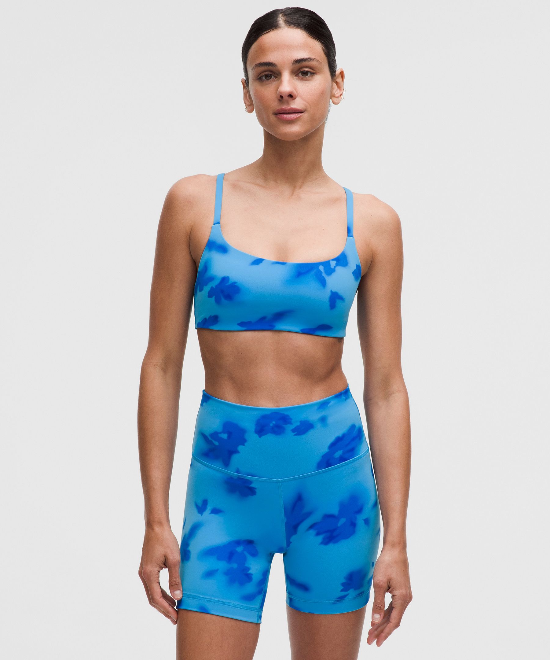 lululemon  Wunder Train Strappy Racer Bra Light Support, A/B Cup - Size 6 - Pink
