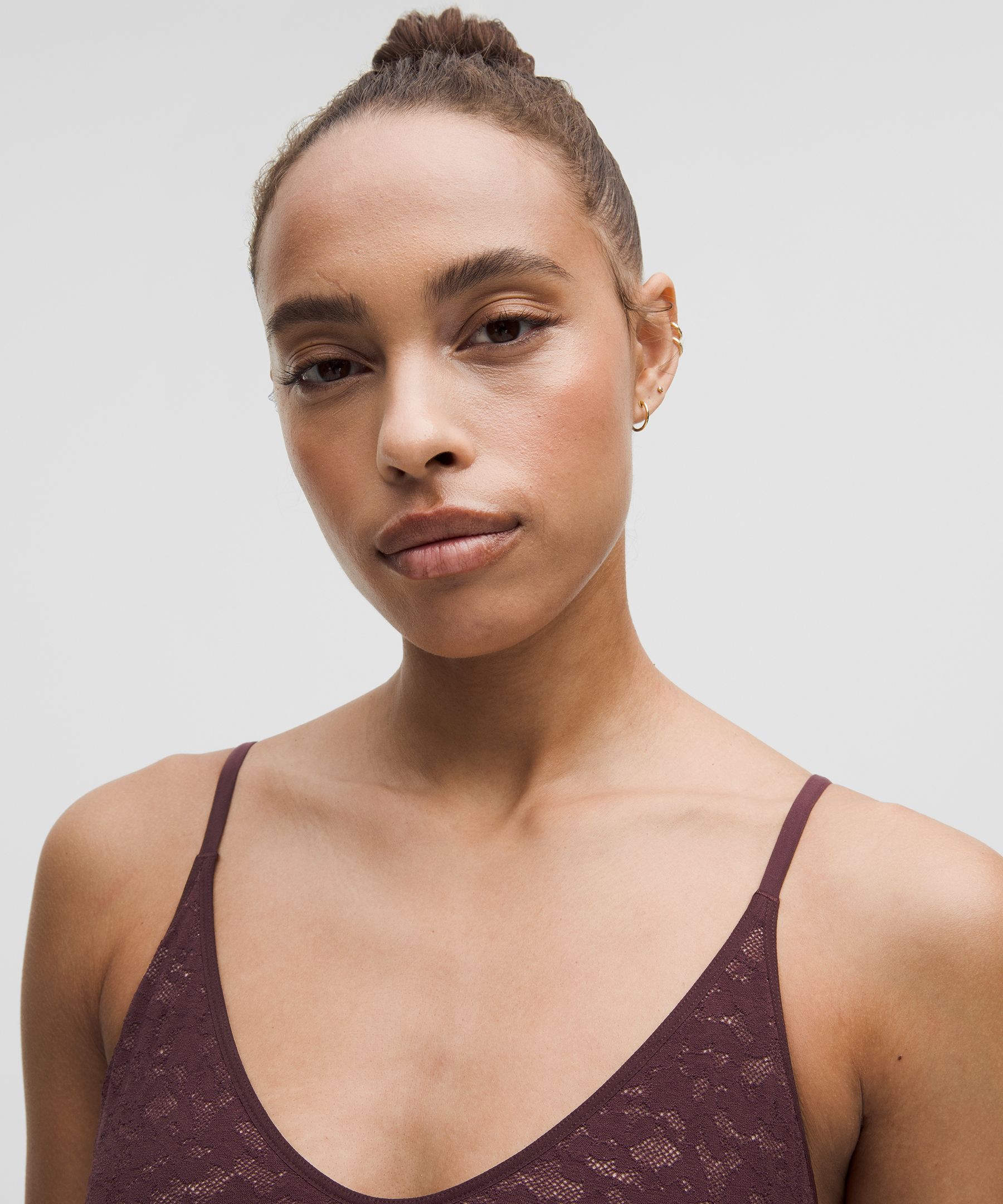 Lace Scoop-Neck Logo Bralette *A-C Cups