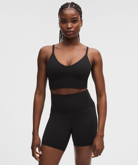 Женское бра Lululemon Focuser Nulu лёгкой поддержки