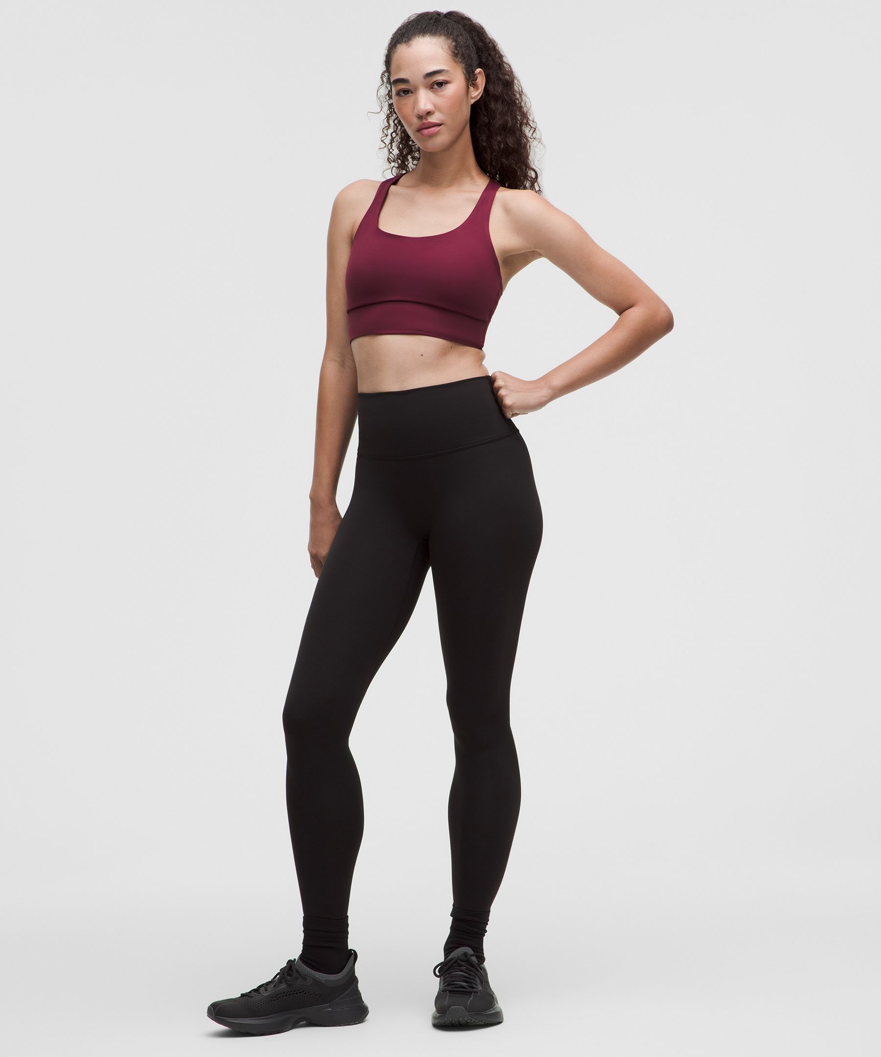 Sujetador largo lululemon Energy de sujeci&oacute;n media, copas B-D *Evolve