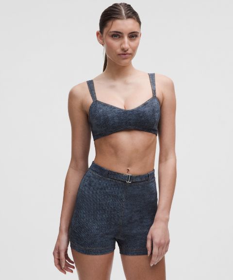 Lululemon Everlux Sweetheart Bra Light Support, A/B Cup *Denim Dreams Set