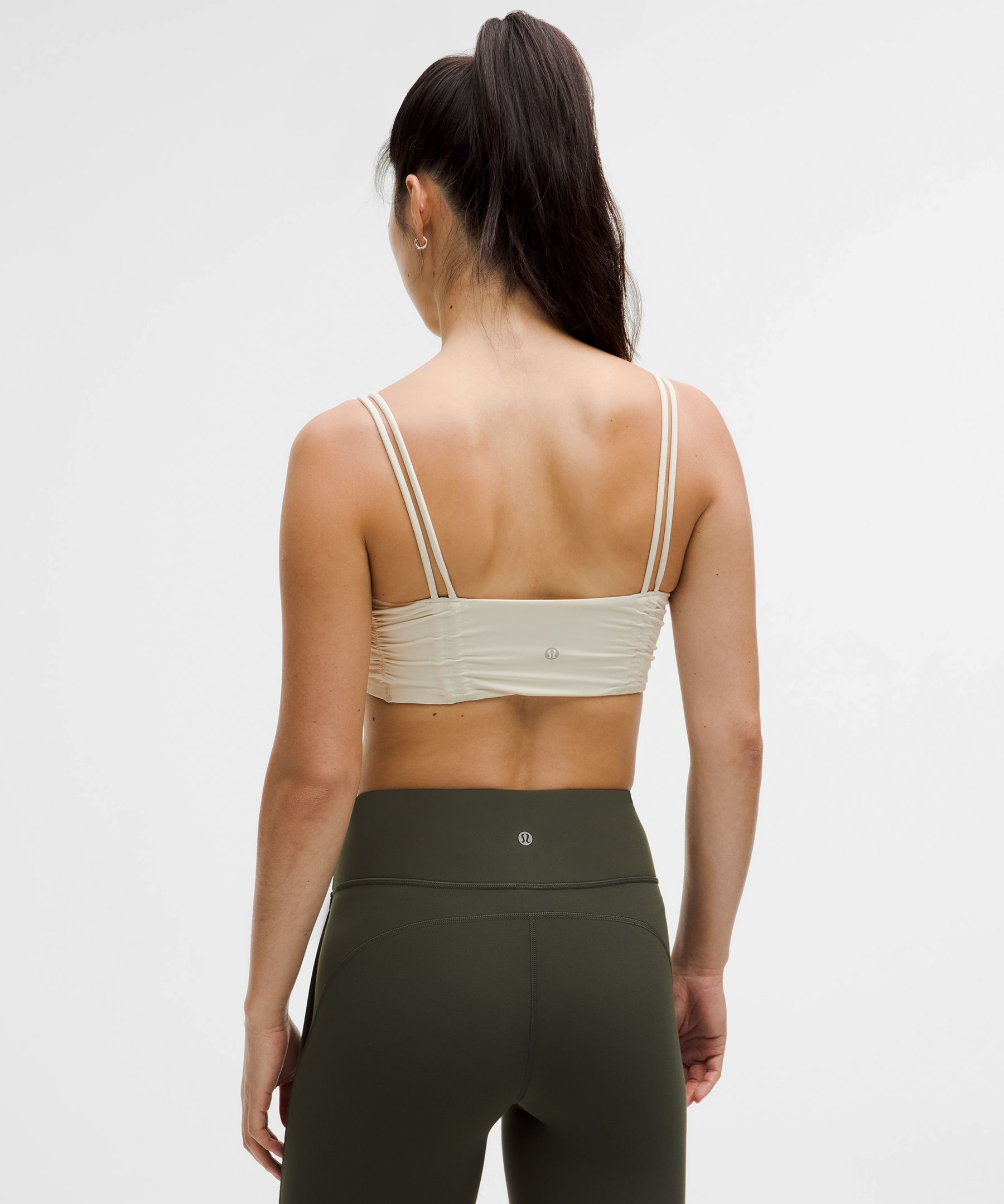Soutien-gorge de yoga ruché chatoyant