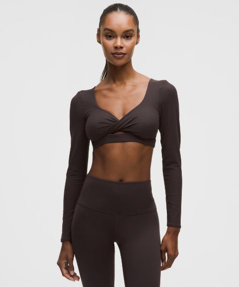Lululemon Ribbed Nulu Long-Sleeve Bra Top *Light Support, B/C Cup