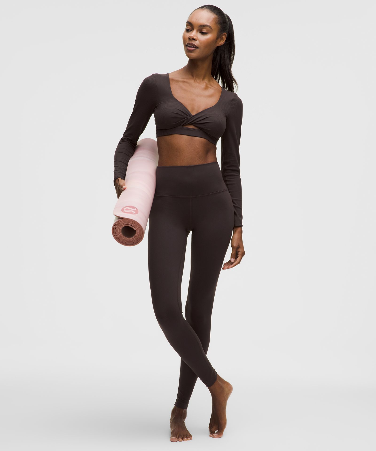 Lululemon Ribbed Nulu Long-Sleeve Bra Top *Light Support, B/C Cup — фото 3