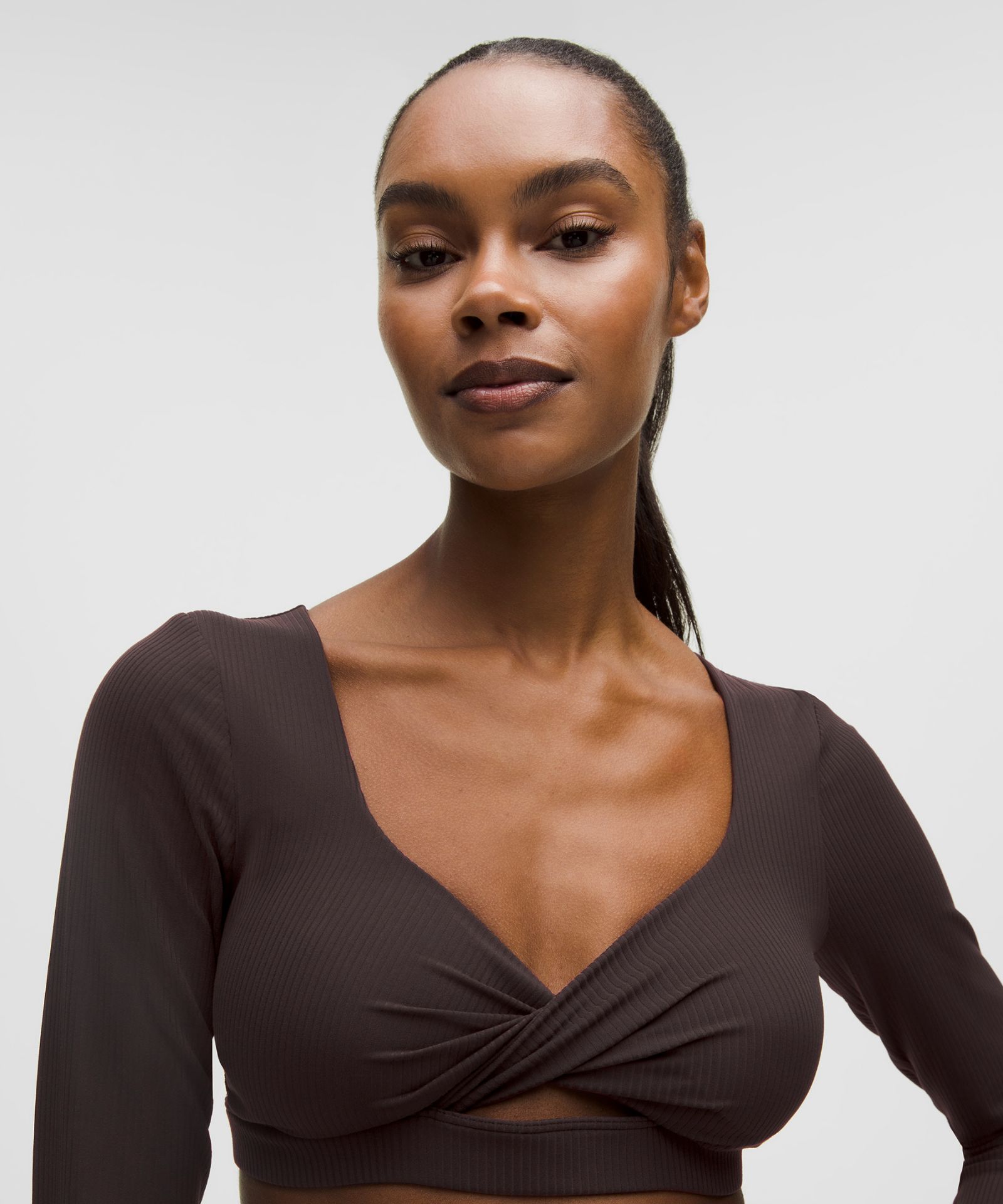 Lululemon Ribbed Nulu Long-Sleeve Bra Top *Light Support, B/C Cup — фото 4