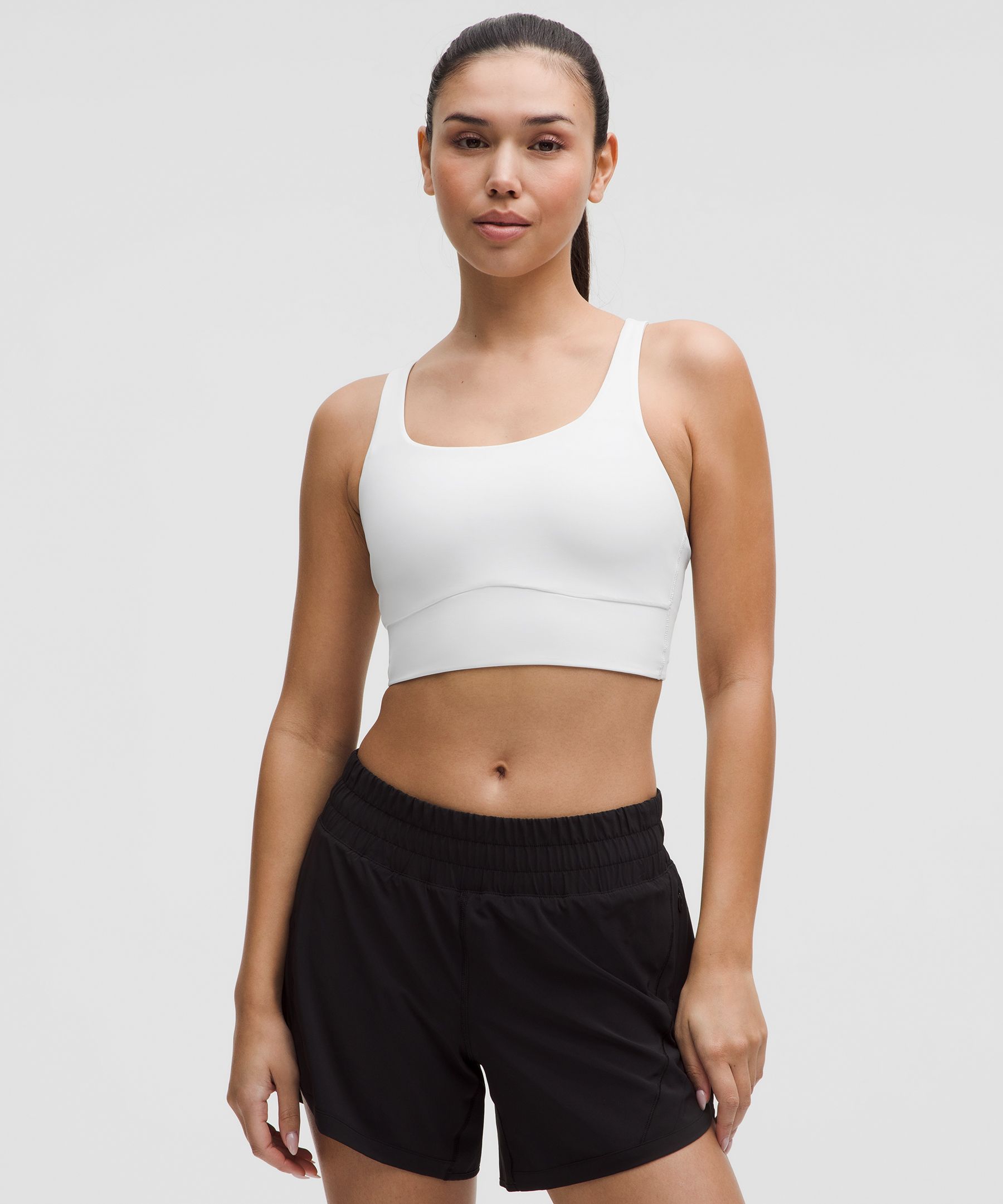 lululemon Energy Longline Bra Medium Support, B-D Cups Evolve - White