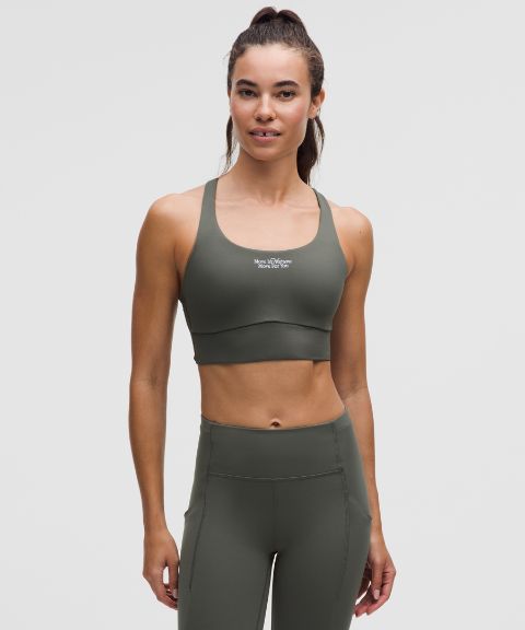 Lululemon Energy Longline Bra Medium Support, B–D Cups Evolve *Move in Nature
