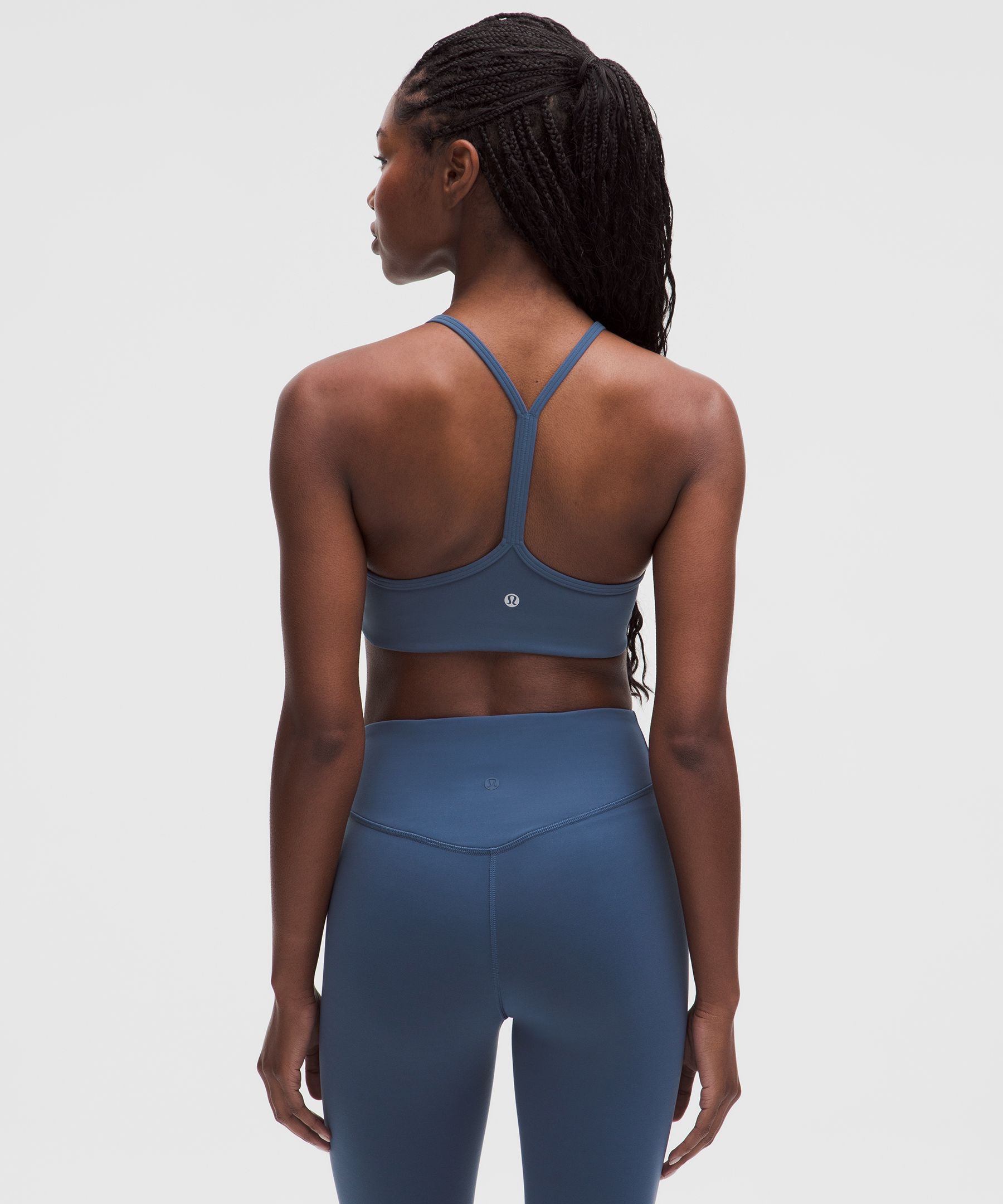Lululemon Flow Y Bra Light Support, A/b Cup In Blue