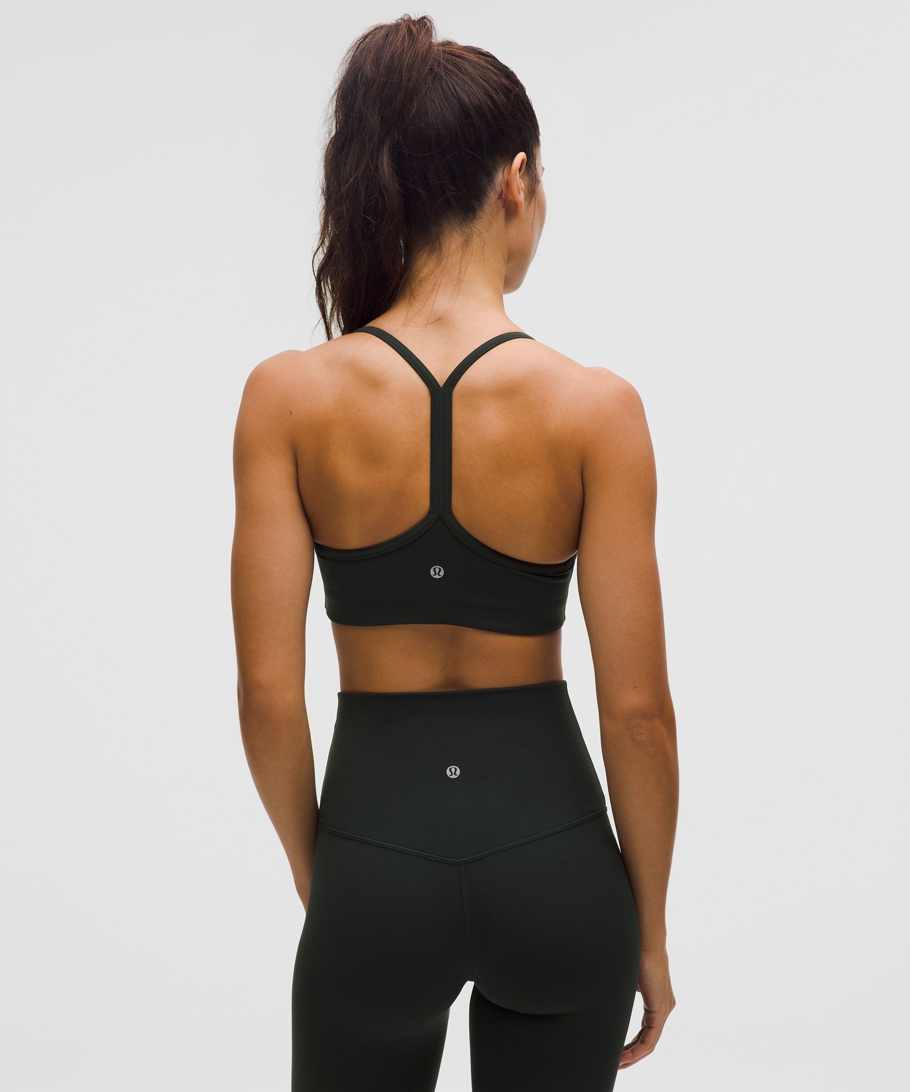 Lululemon Flow Y Bra Light Support, C/d Cup In Black