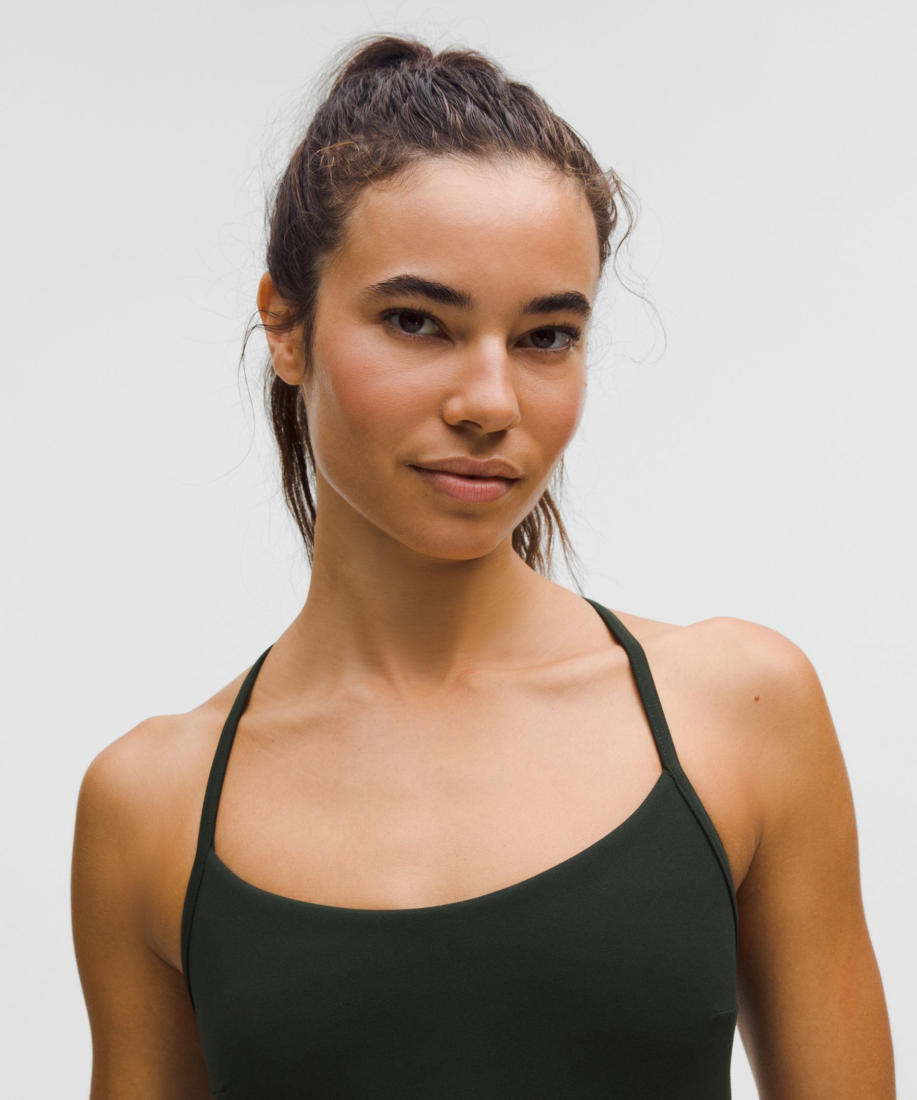 Lululemon Flow Y Bra Light Support, C/d Cup In Black