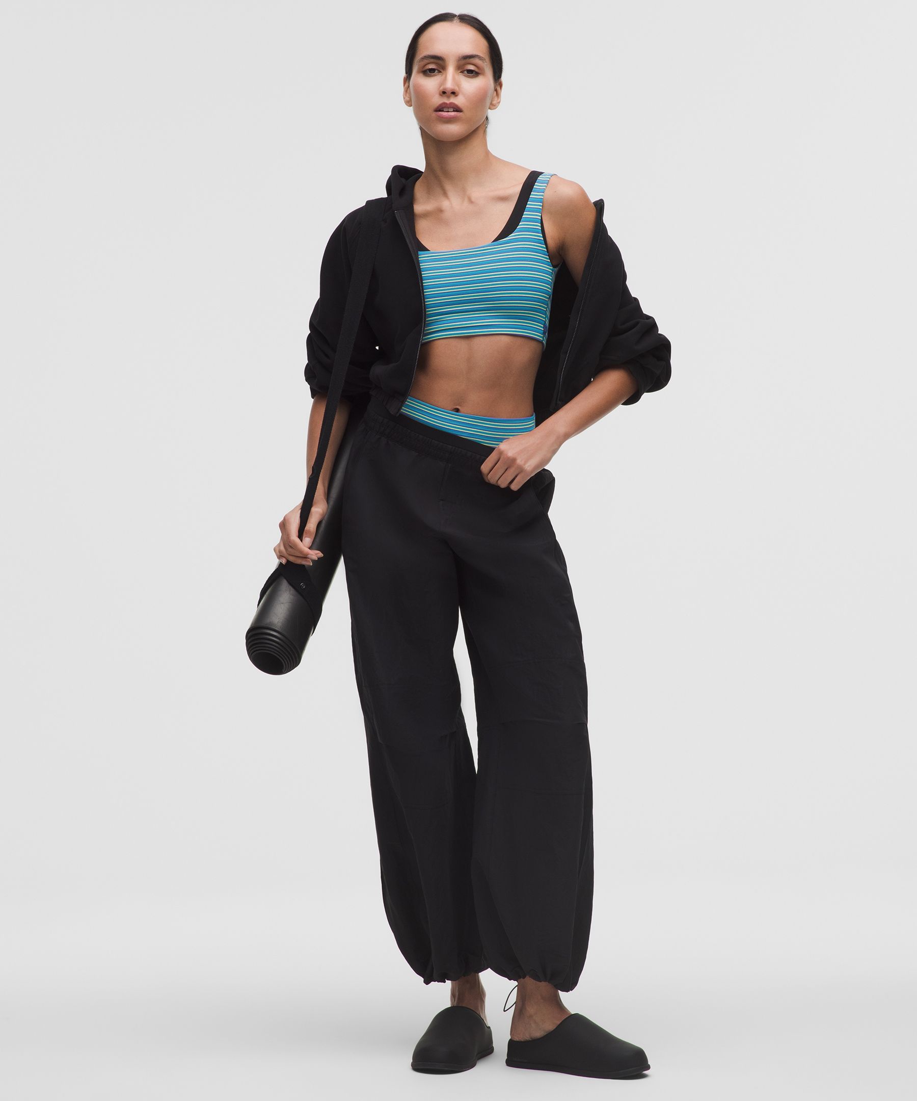 Lululemon Bend This Scoop And Square Bra In Blue