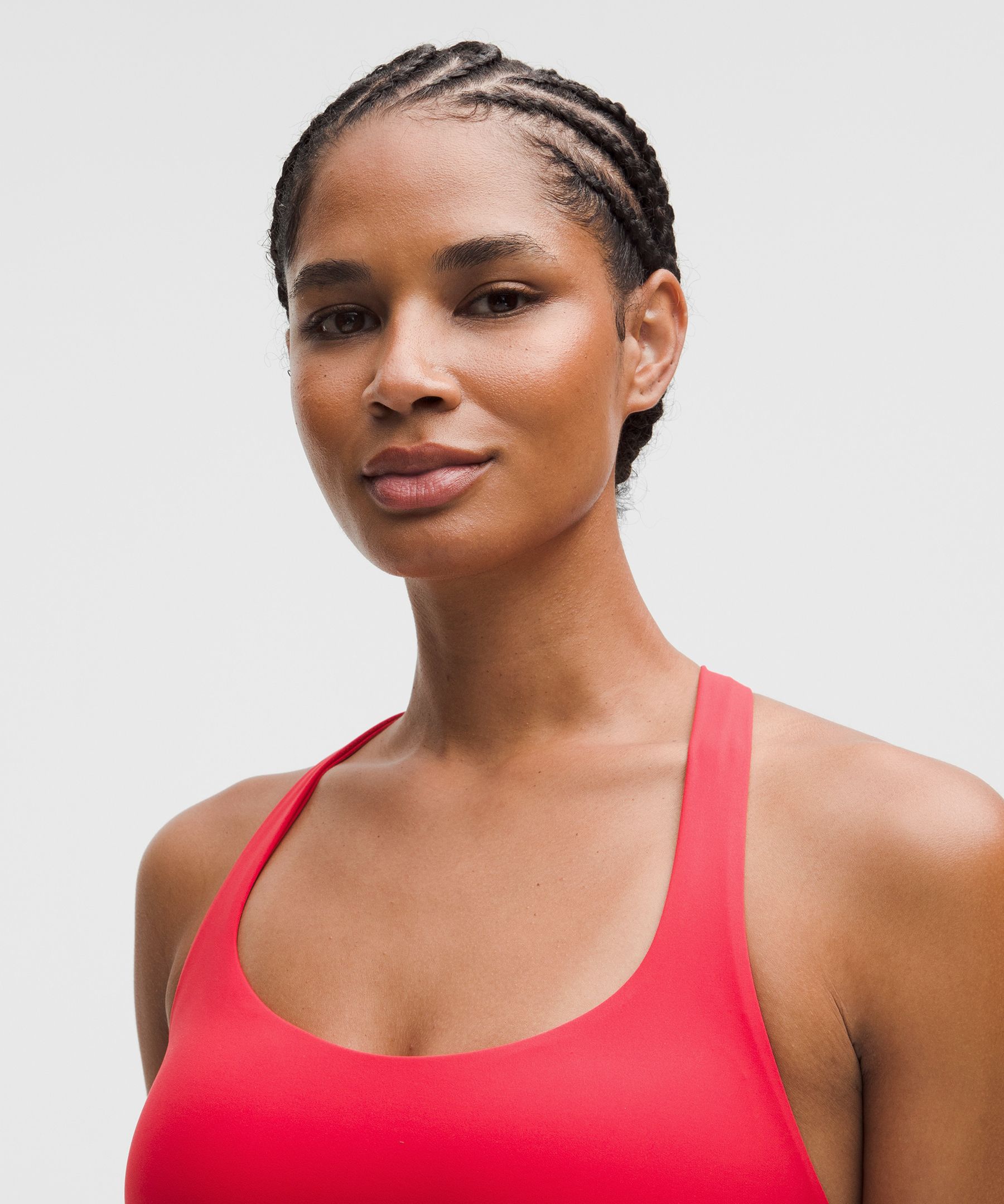 Lululemon Flexyflex Strappy Yoga Bra In Red
