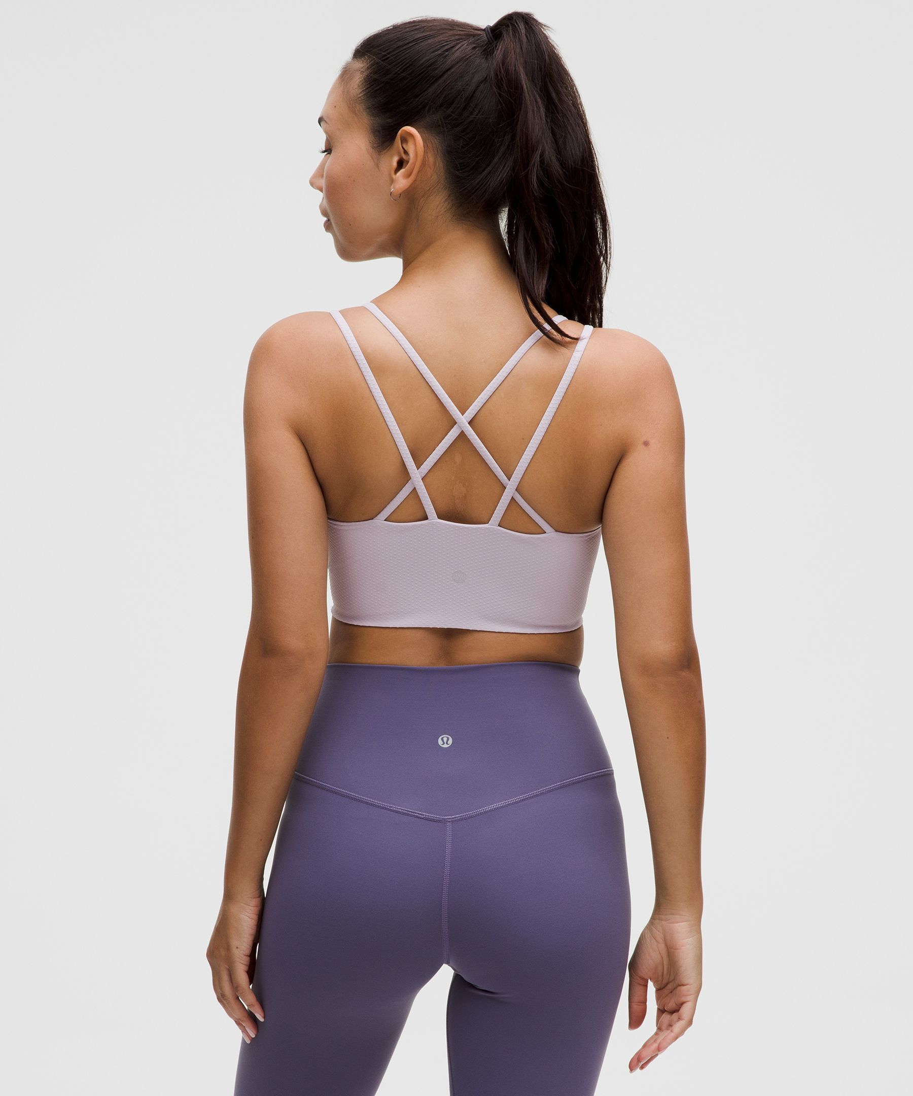 Lululemon Like A Cloud Longline Bra Light Support, B/c Cup In White