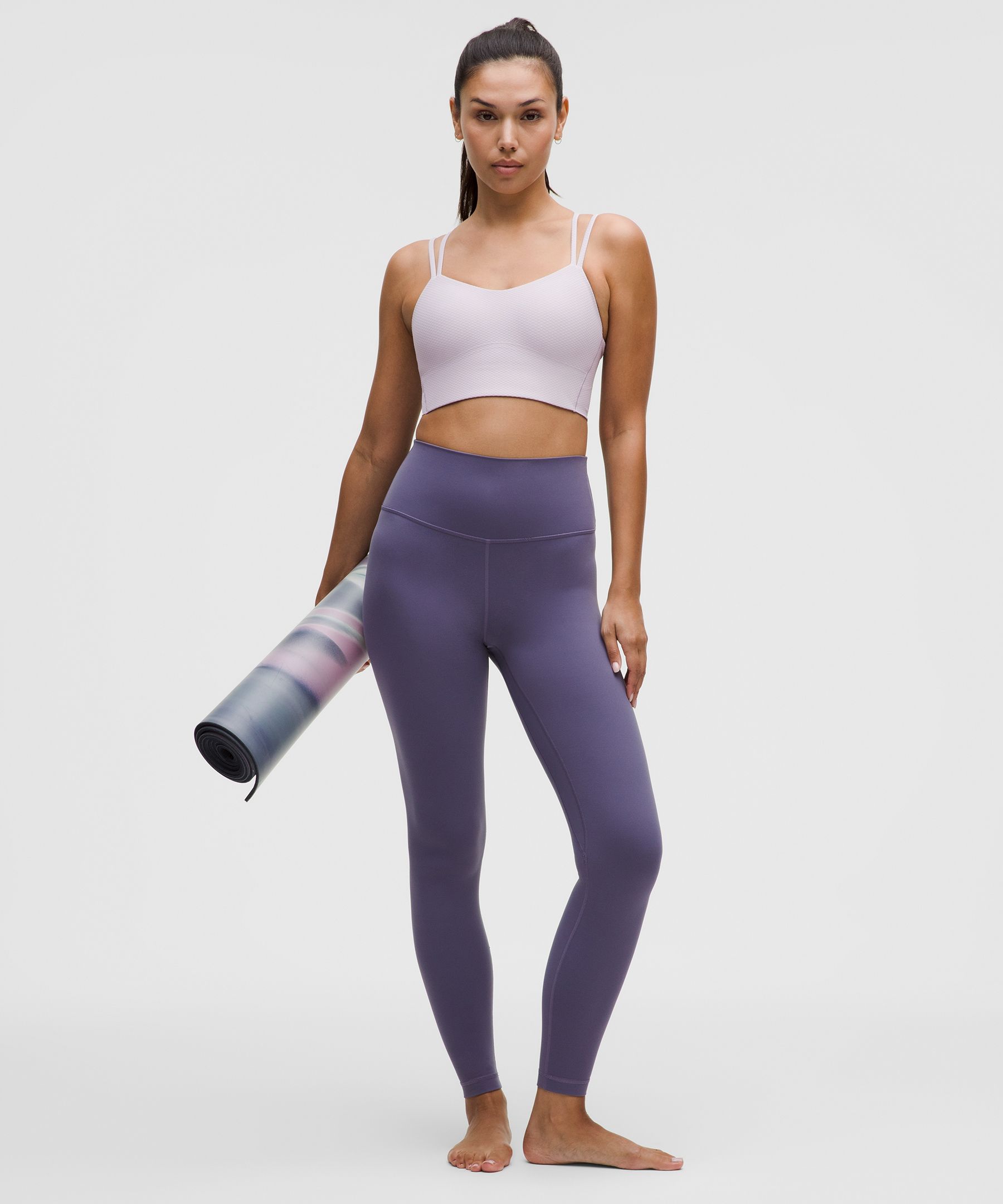 Lululemon Like A Cloud Longline Bra Light Support, B/c Cup In White