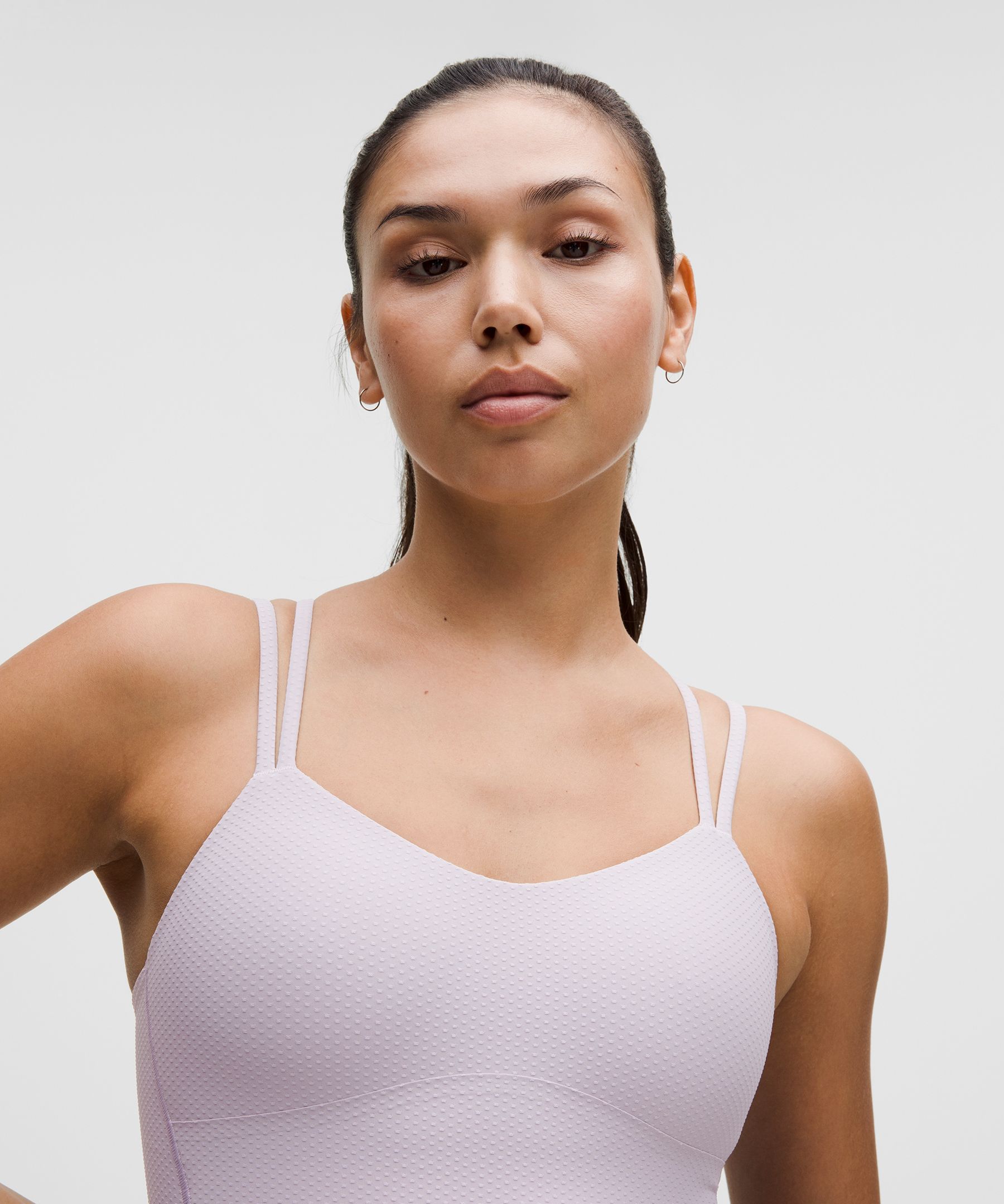Lululemon Like A Cloud Longline Bra Light Support, B/c Cup In White