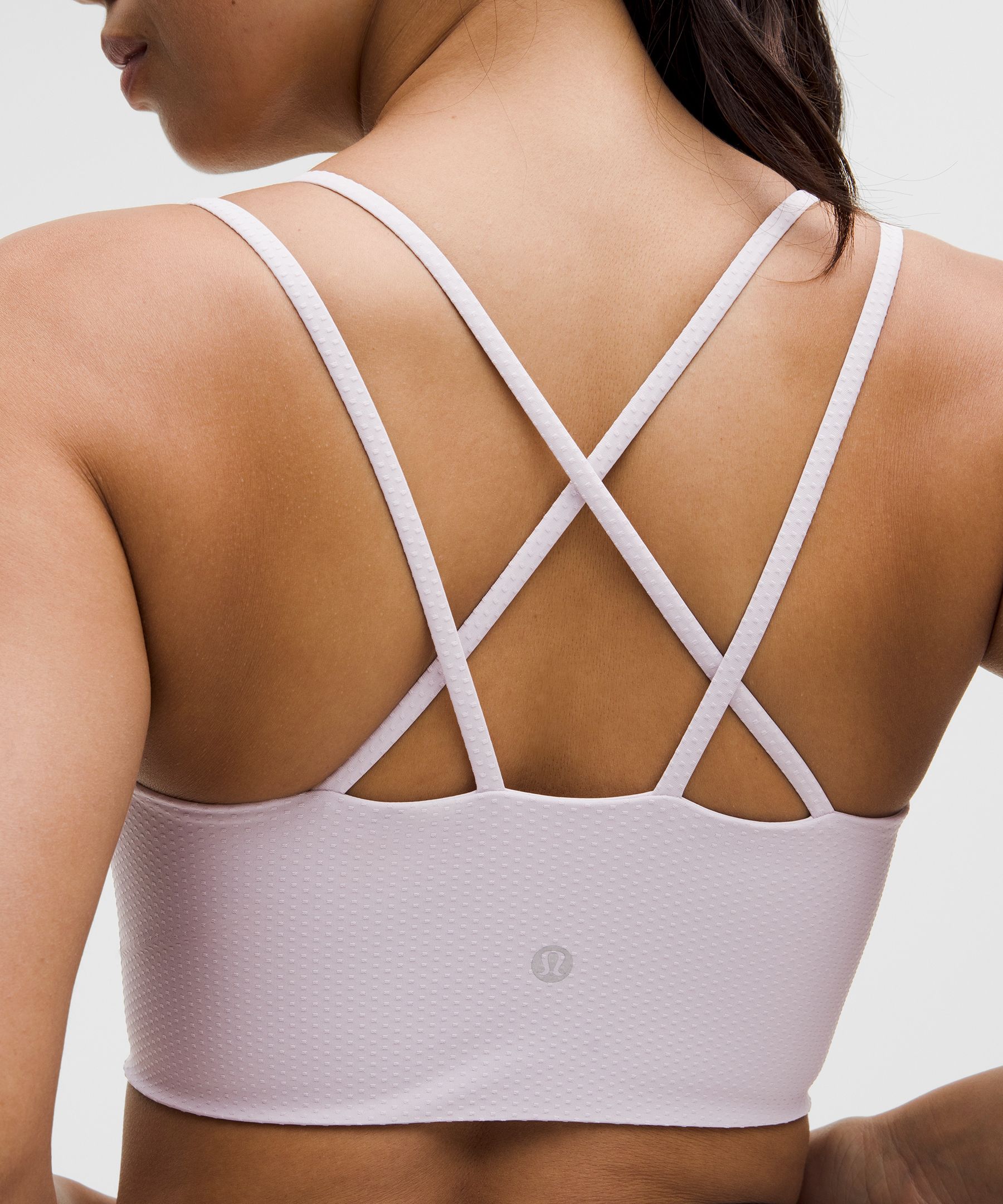 Lululemon Like A Cloud Longline Bra Light Support, B/c Cup In White